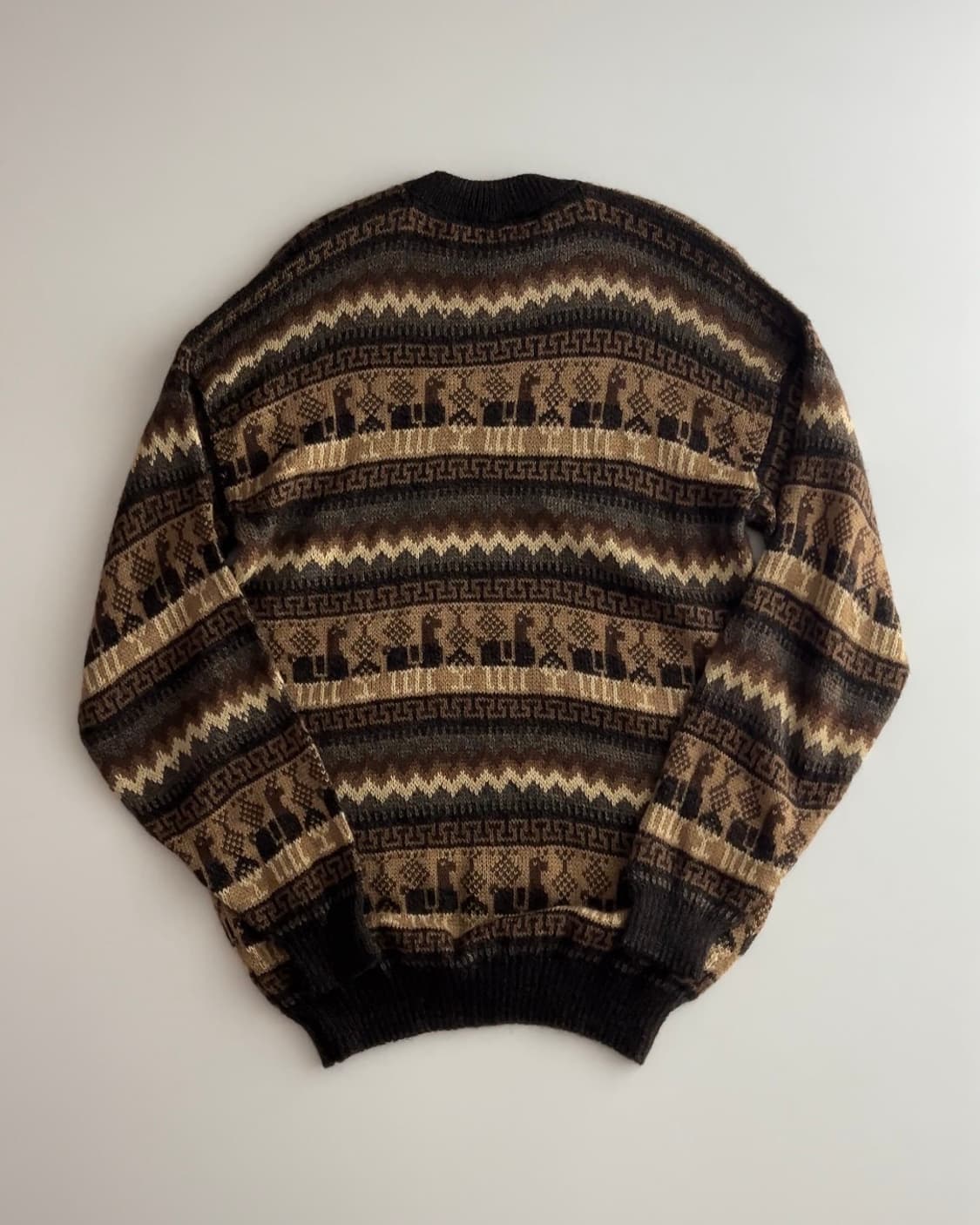 아르코히스 빈티지 패턴 알파카 니트 상품이미지2