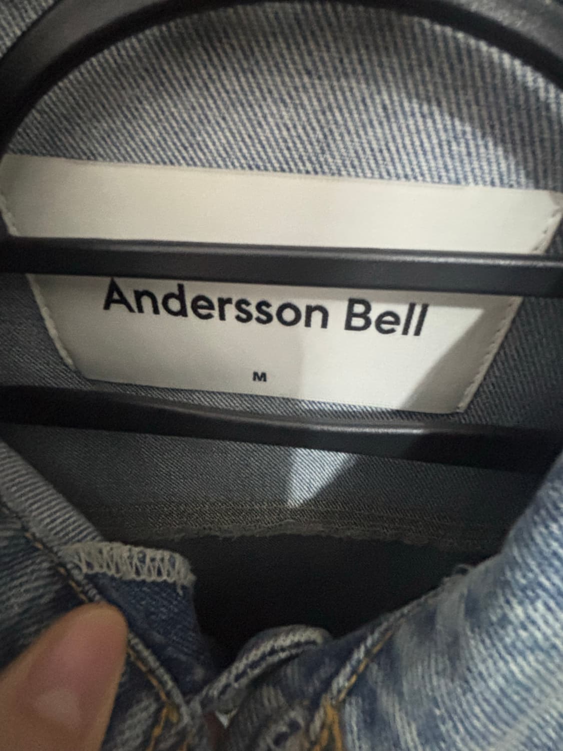 앤더슨벨 로우컷 워시드 데님자켓 상품이미지4