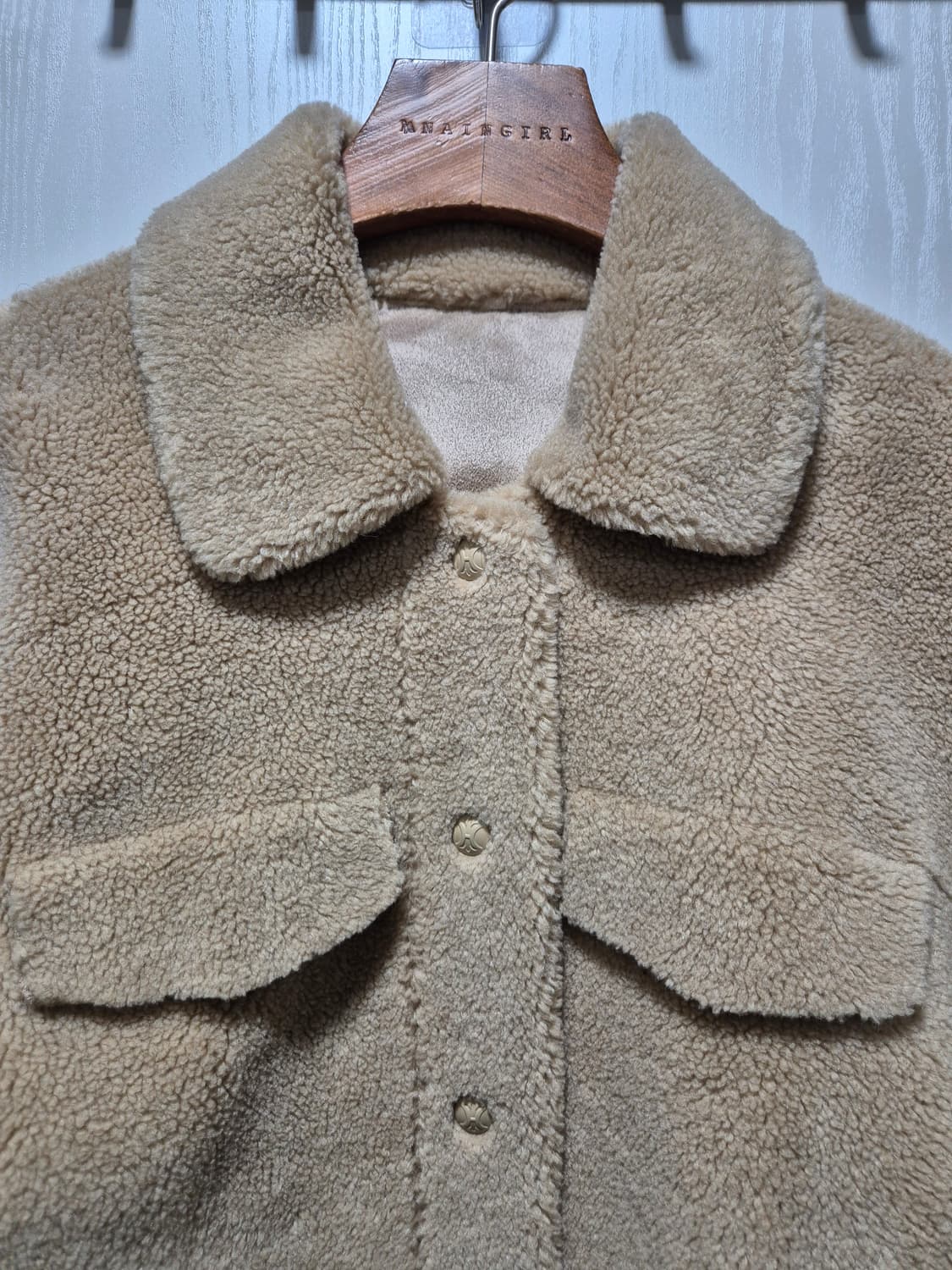 빈티지 베이지 뽀글이 자켓. 새상품 상품이미지2