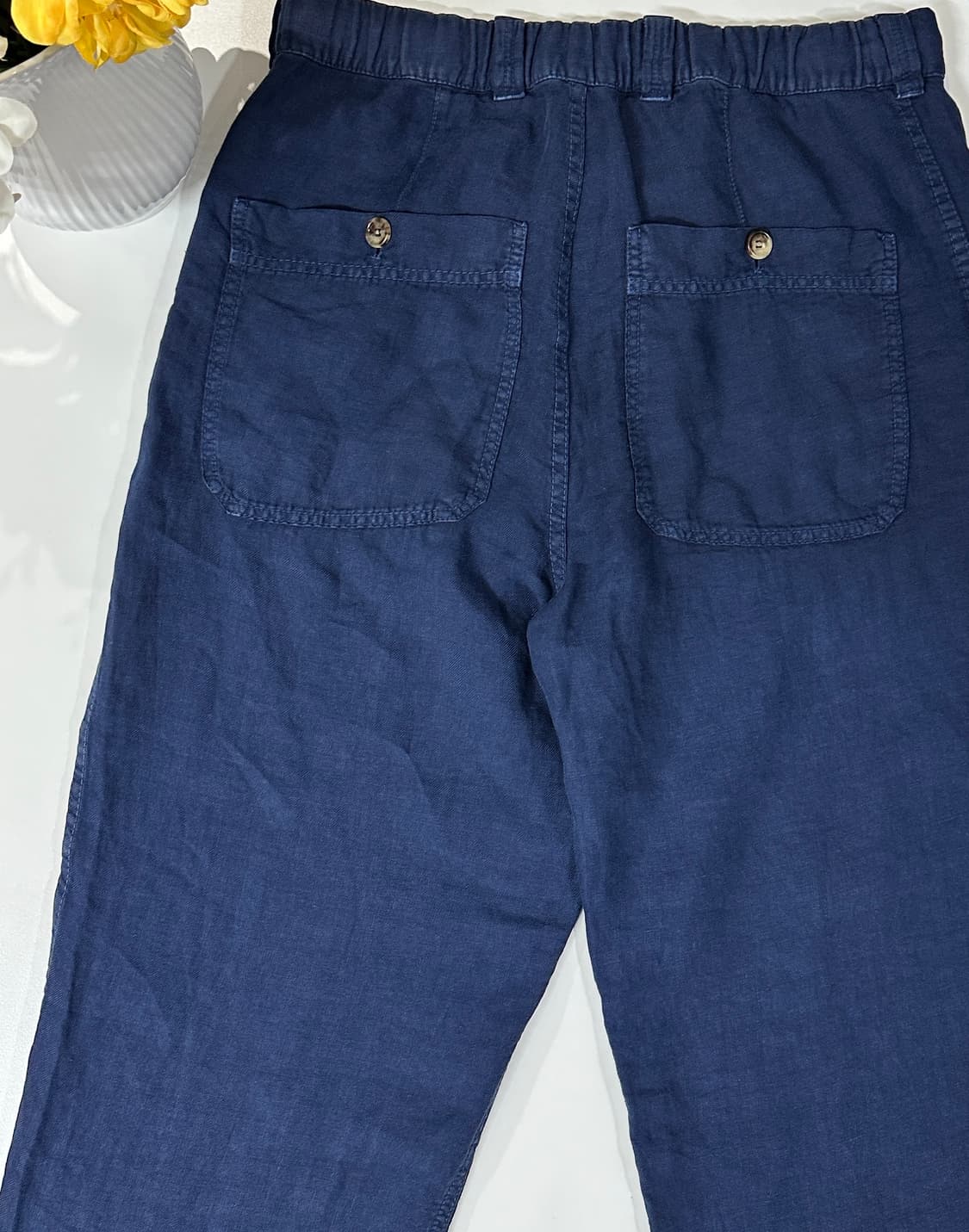 브루넬로 쿠치넬리 드로스트링 린넨 100% 팬츠 상품이미지8