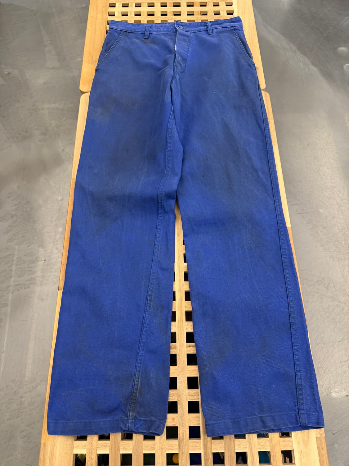 70s DISTRESSED Oil-Stained 빈티지 프렌치워크팬츠 상품이미지1