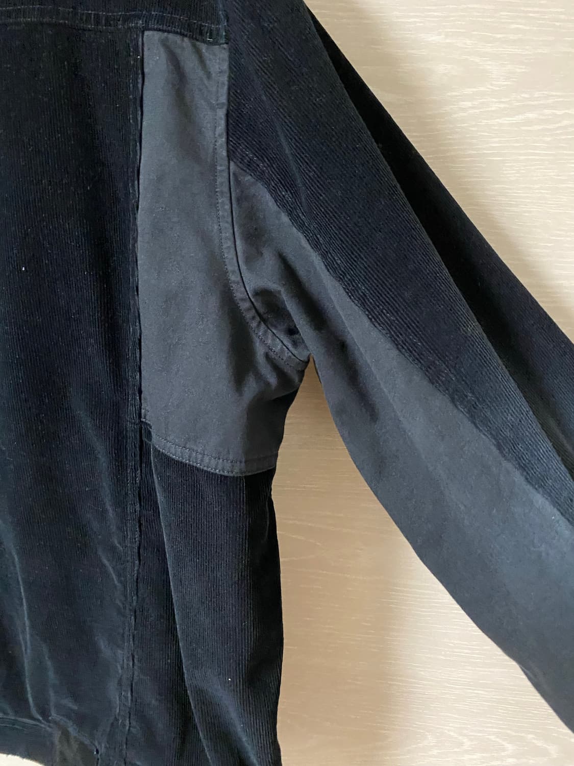 [2] 폴리테루 페이디드 트러커 자켓 코듀로이 블랙 상품이미지8