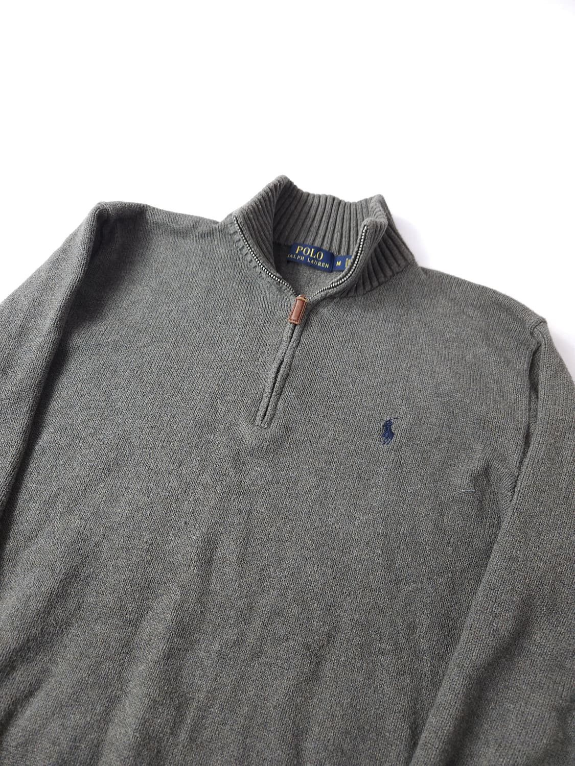 폴로 랄프로렌 신형라벨 니트 하프집업 반집업 스웨터 M 상품이미지2