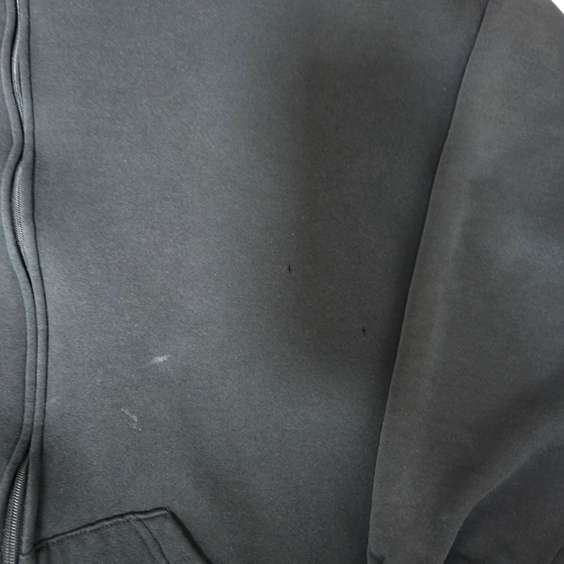 [XXL] 90s 빈티지 러셀 애슬레틱 후드집업 블랙 ver. 데미지 상품이미지3