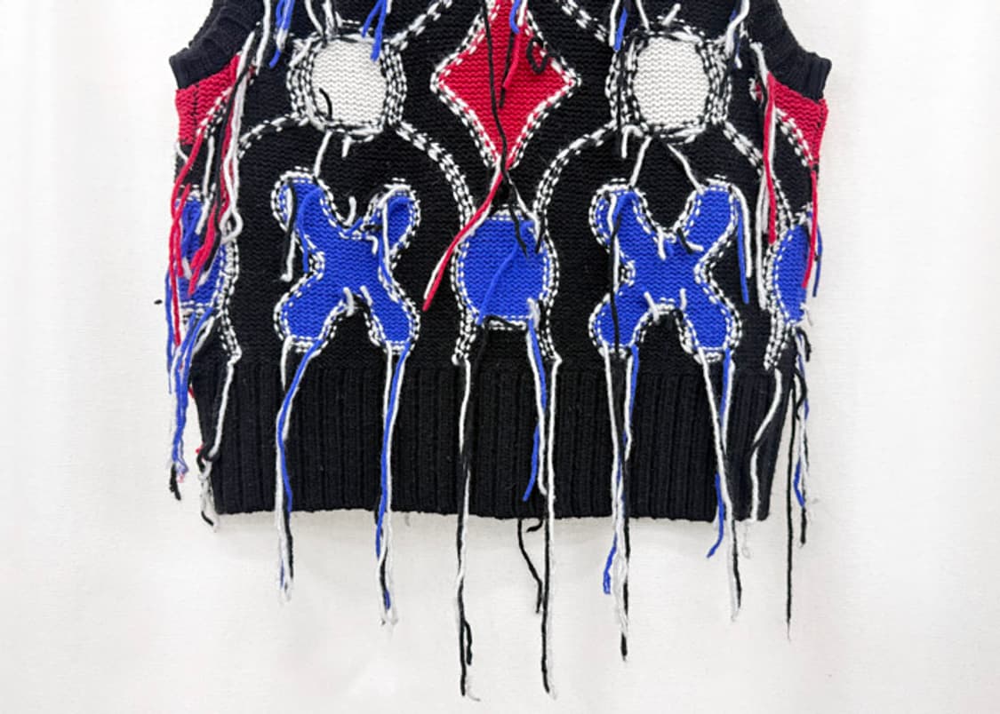 찰스 제프리 러버보이 프레이드 니트 베스트 상품이미지7