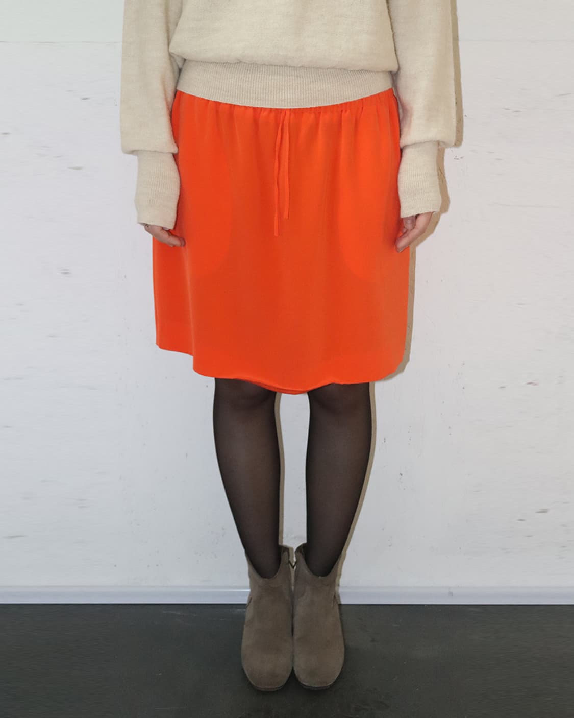 셀린느 by 피비 파일로 오렌지 미니 스커트 상품이미지1