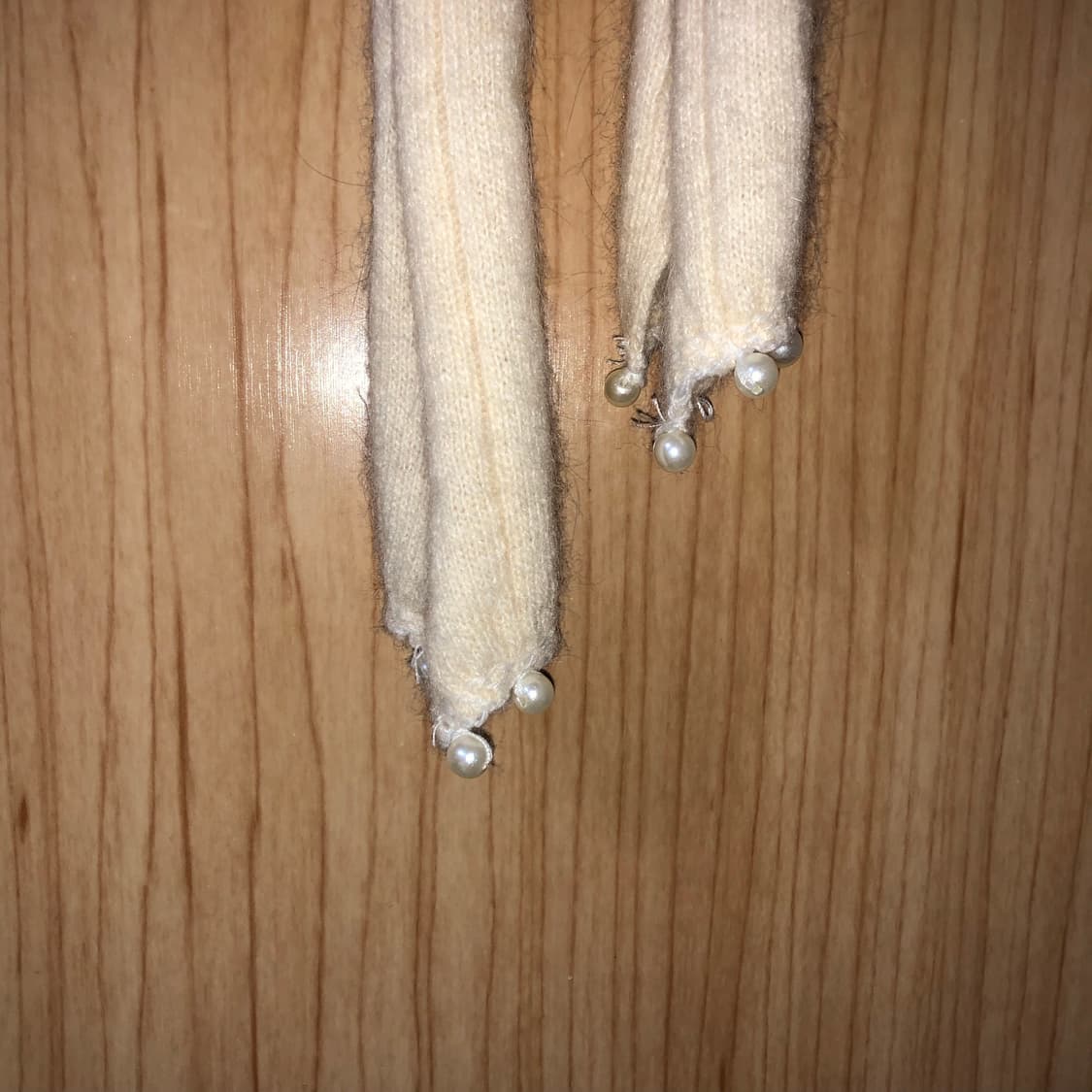 아이보리 진주 머플러 🍇 28,000 상품이미지2