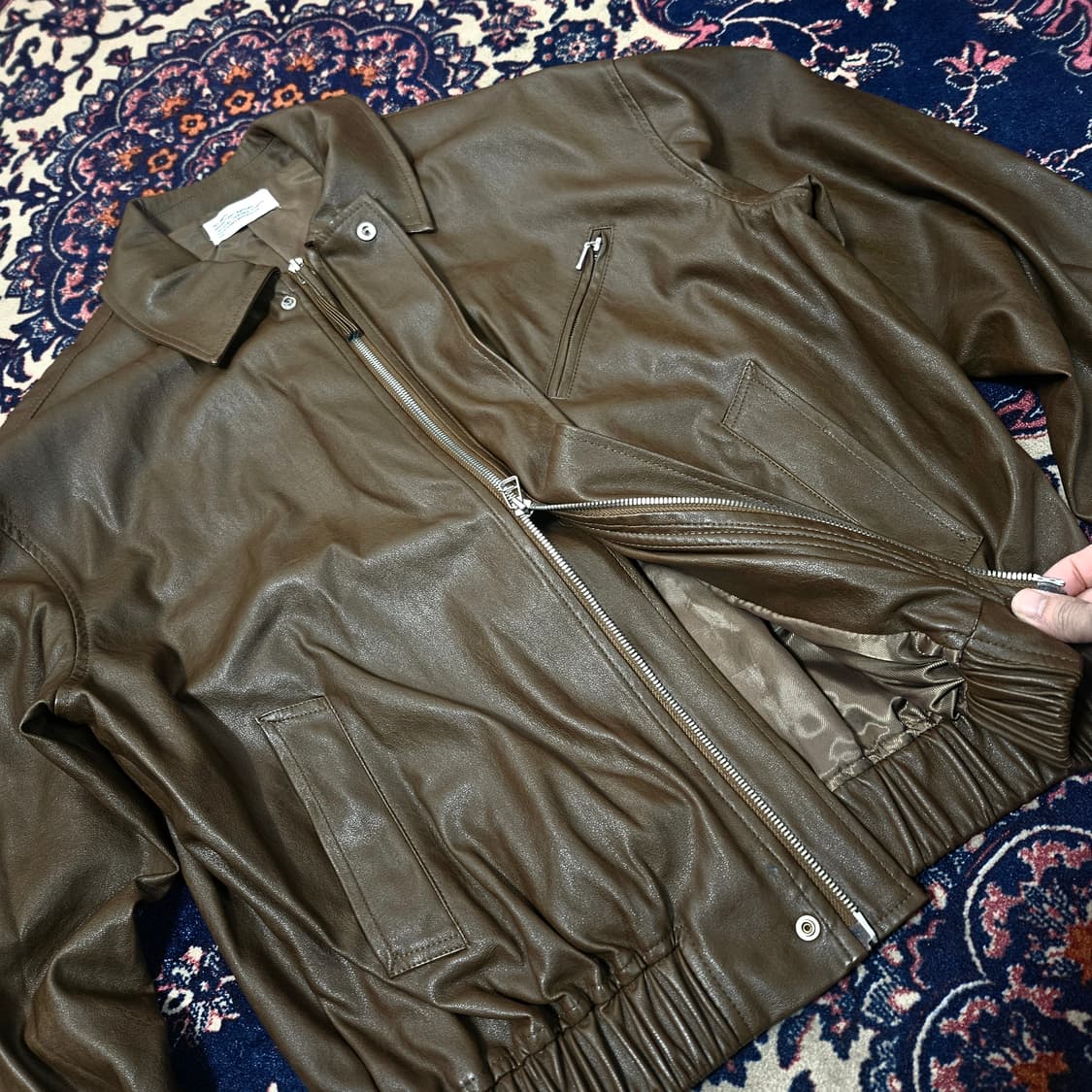 파르티멘토 비건 싱글 레더자켓 상품이미지7