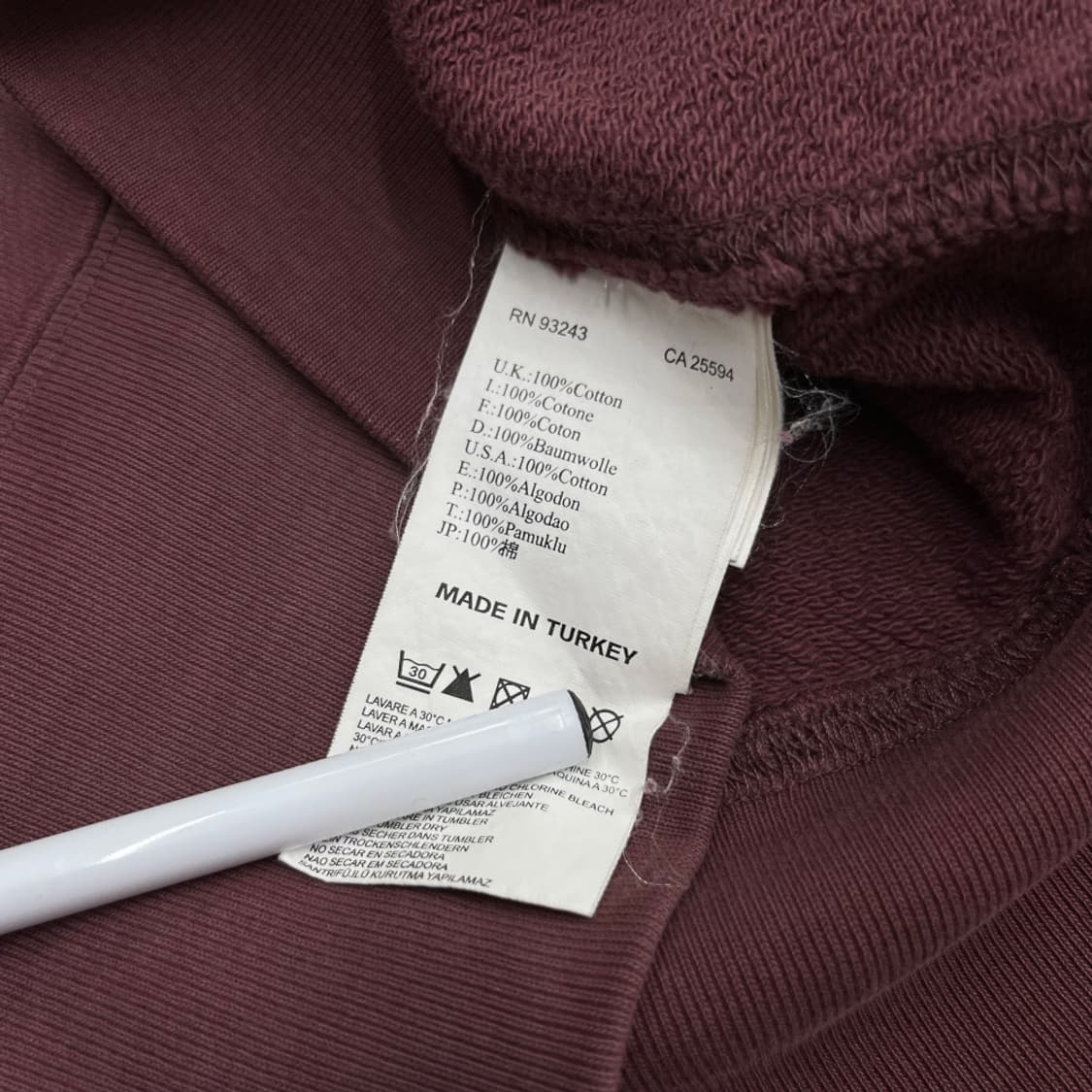 디젤 멀티패턴 딥로즈 후드 M 상품이미지6