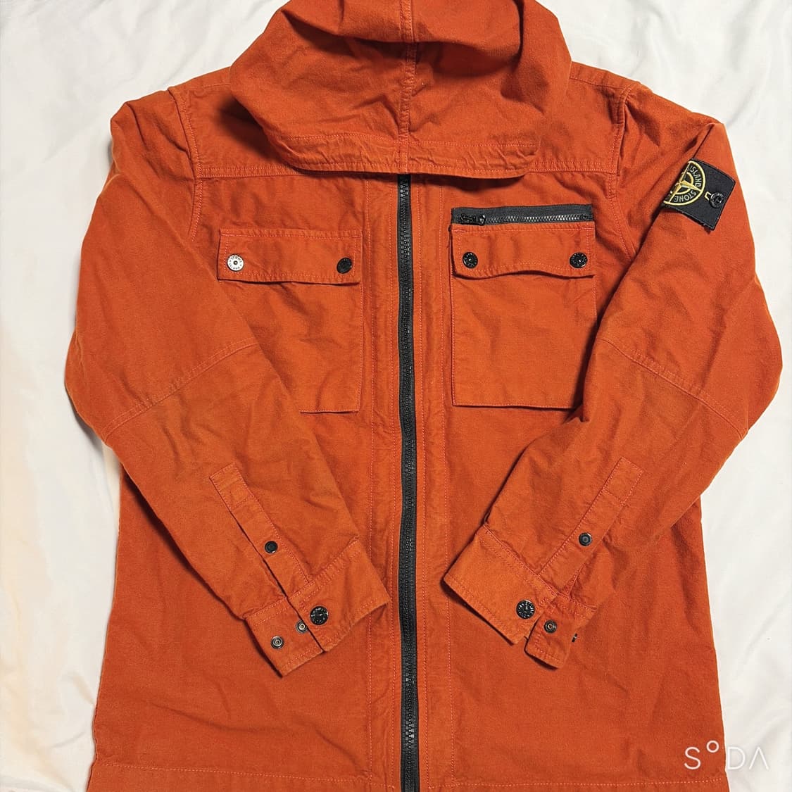 스톤아일랜드 오렌지 후드 자켓 상품이미지1