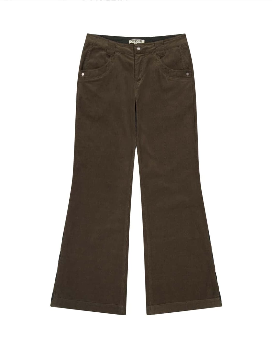 코이세이오 리프 컷 코듀로이 팬츠 브라운 상품이미지1