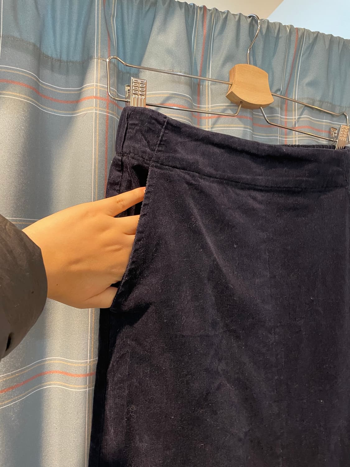 일본빈티지 코듀로이 앞트임 스커트 상품이미지4