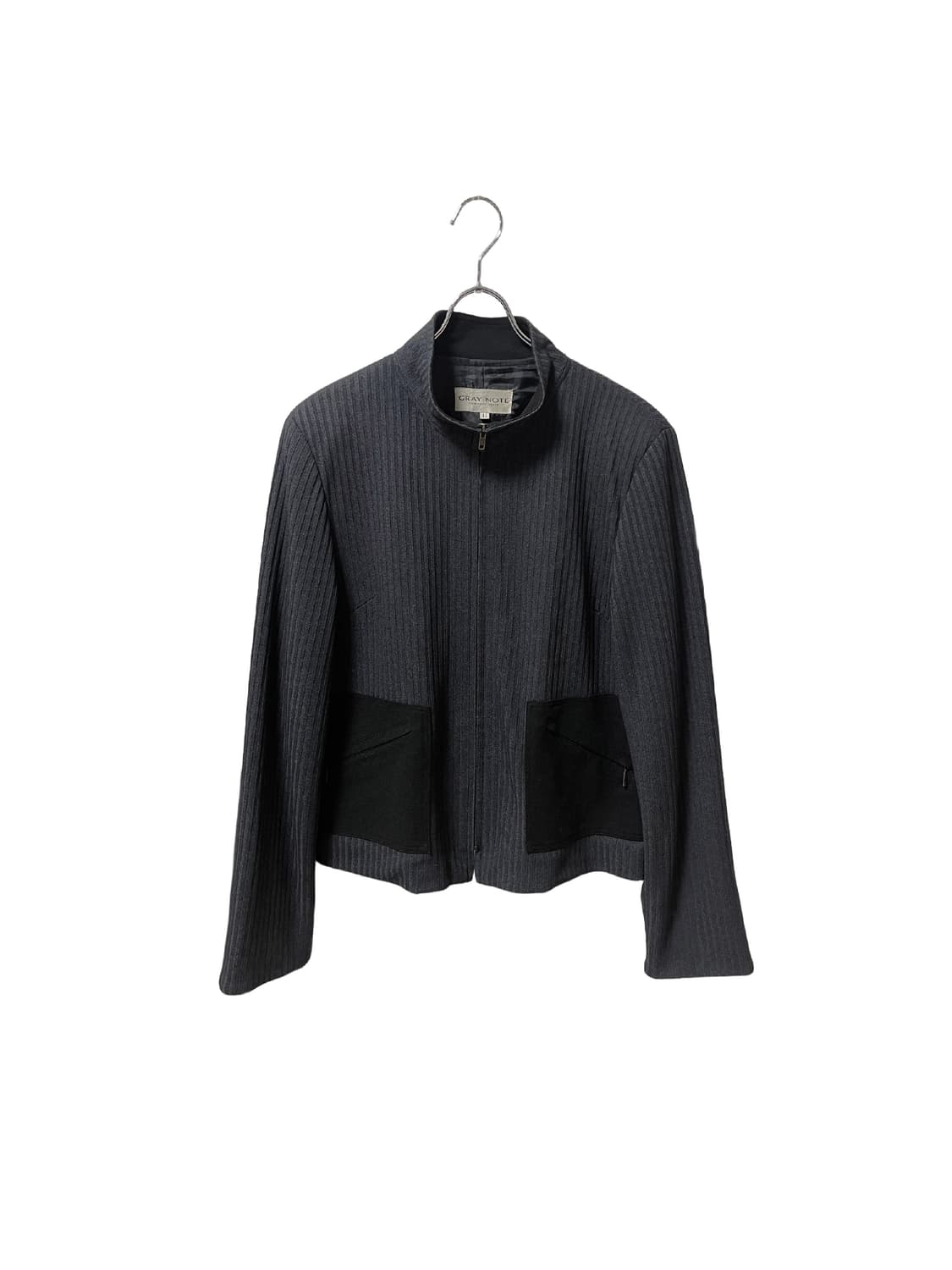 Half Neck Ribbed Pocket Blouson 상품이미지1