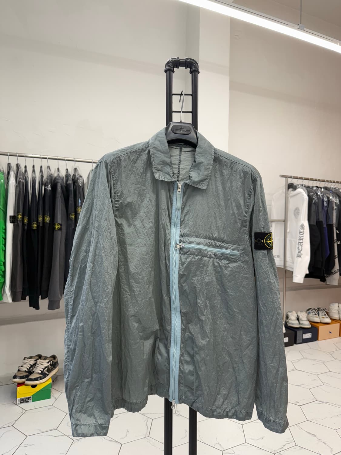 [XL] 스톤아일랜드 나일론 메탈 오버셔츠 상품이미지1