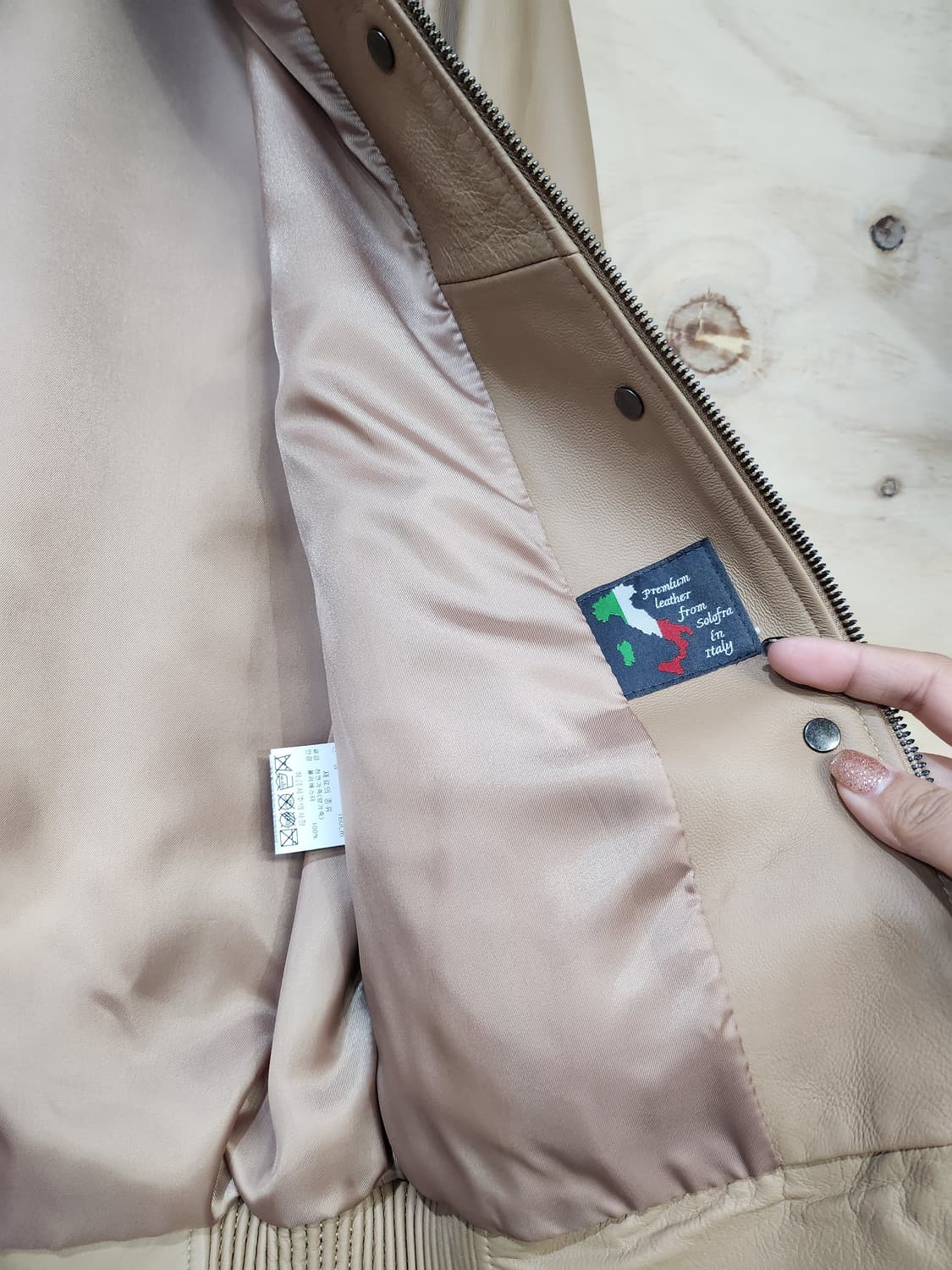 619 로보 양가죽 봄버 자켓 상품이미지8