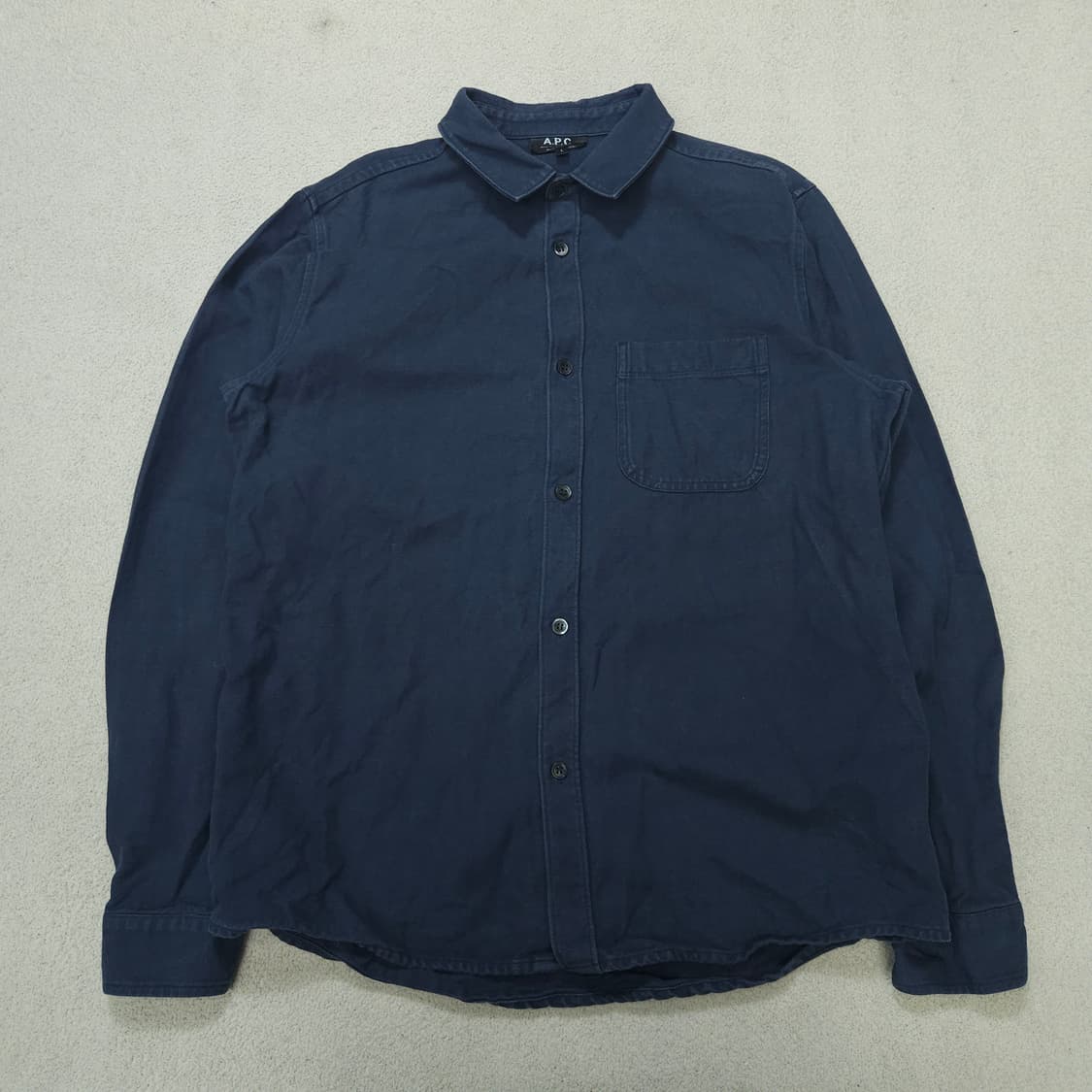 아페쎄 코튼 린넨 셔츠 L 상품이미지2