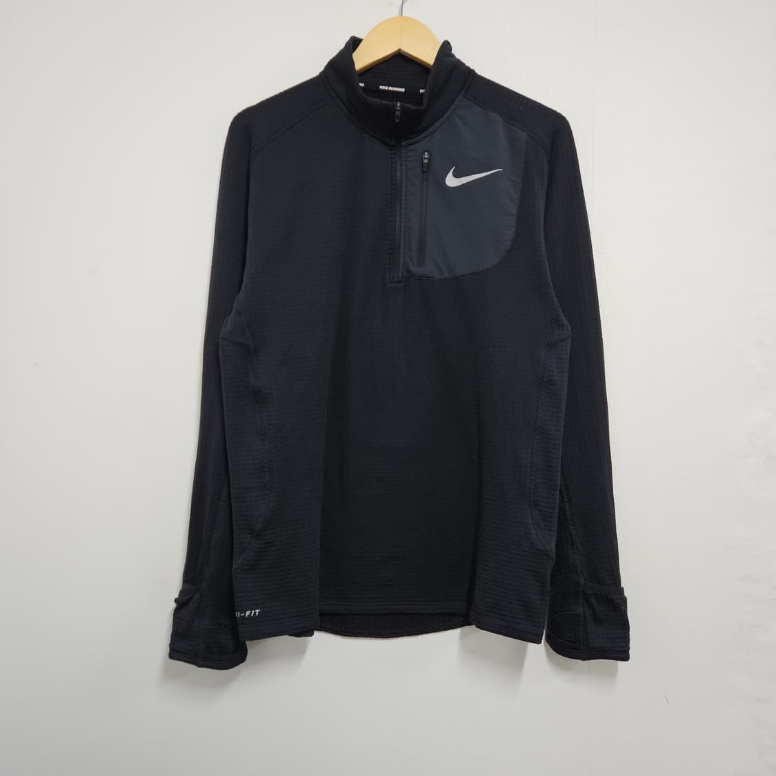 L 100) 나이키 드라이핏 러닝 기모 드릴탑 반집업 긴팔티 상품이미지2