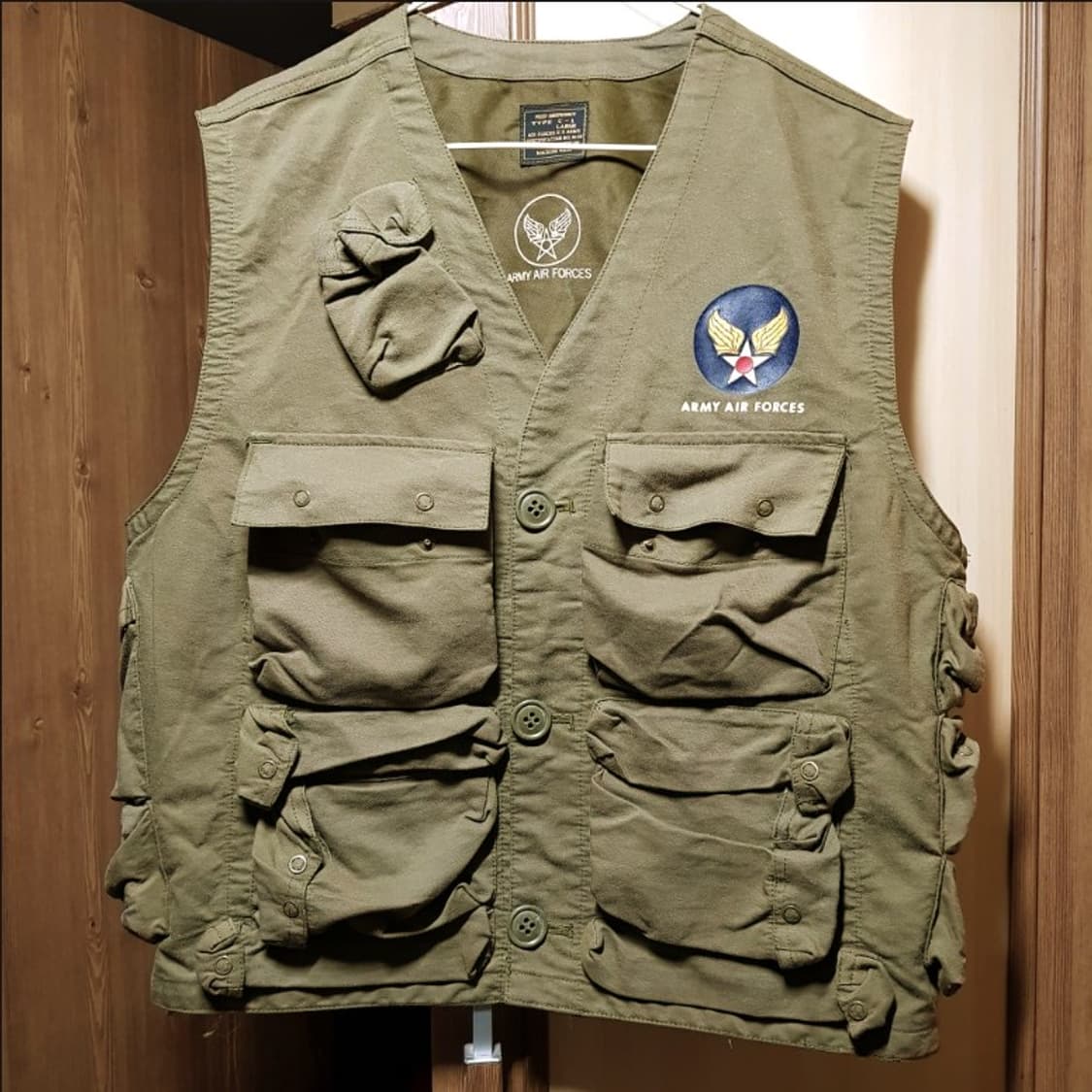 2차대전 C-1 미육군항공대  복각조끼 /서바이벌 베스트/고프코어 상품이미지1