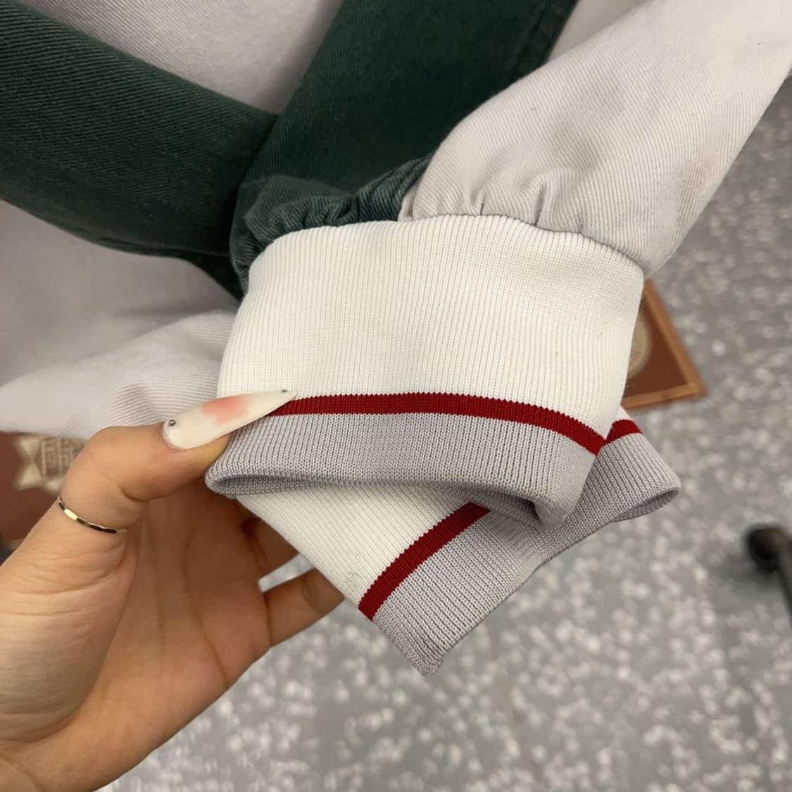 메인부스 레트로 00's 빈티지 배색 바시티 자켓 105 C09381 상품이미지7