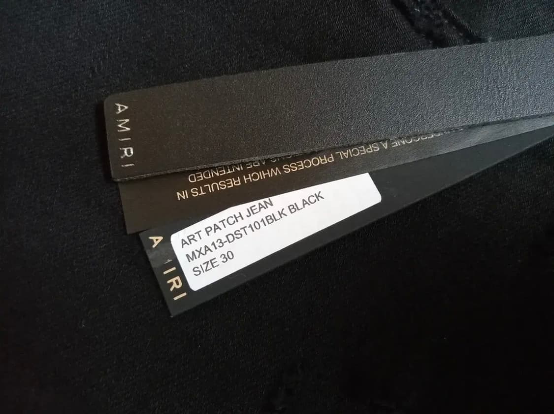 AMIRI 아미리 아트 패치 진 블랙 상품이미지9