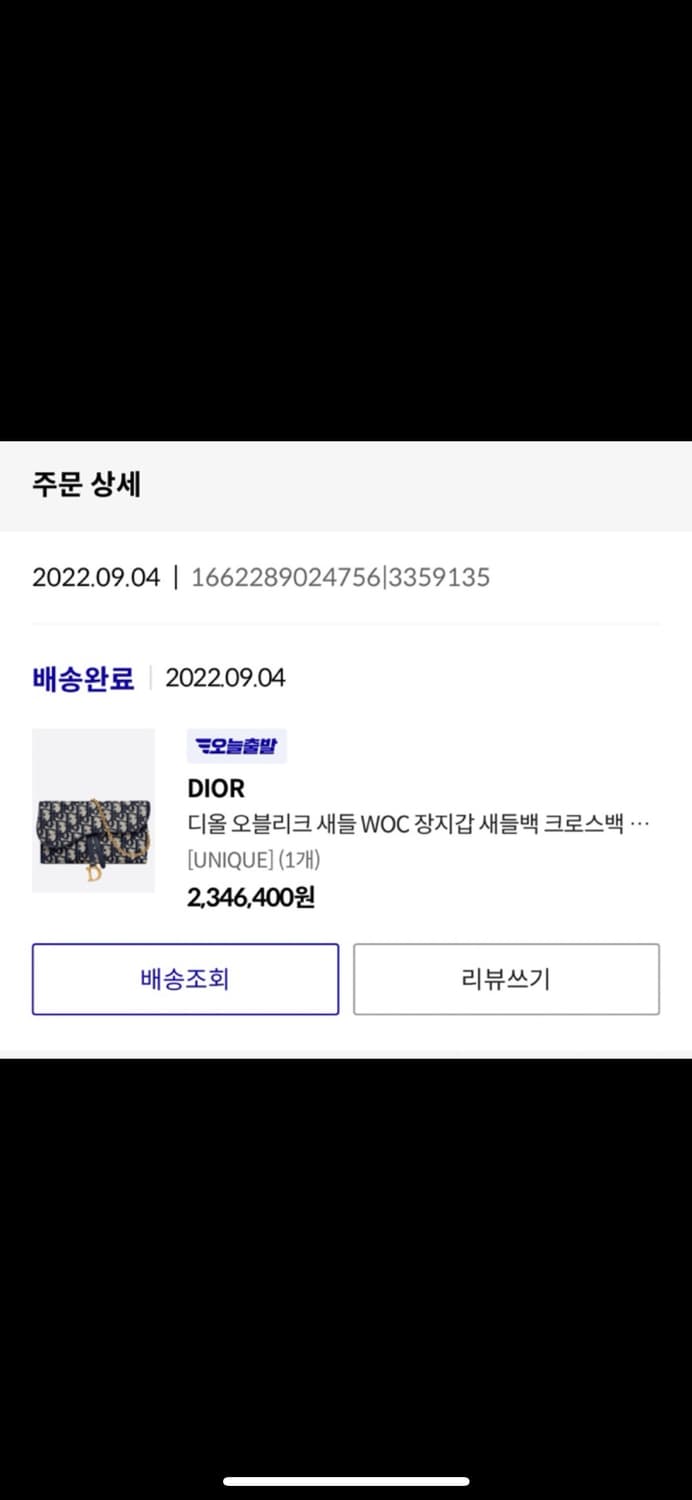 (새거) 디올 새들 체인장지갑 상품이미지4