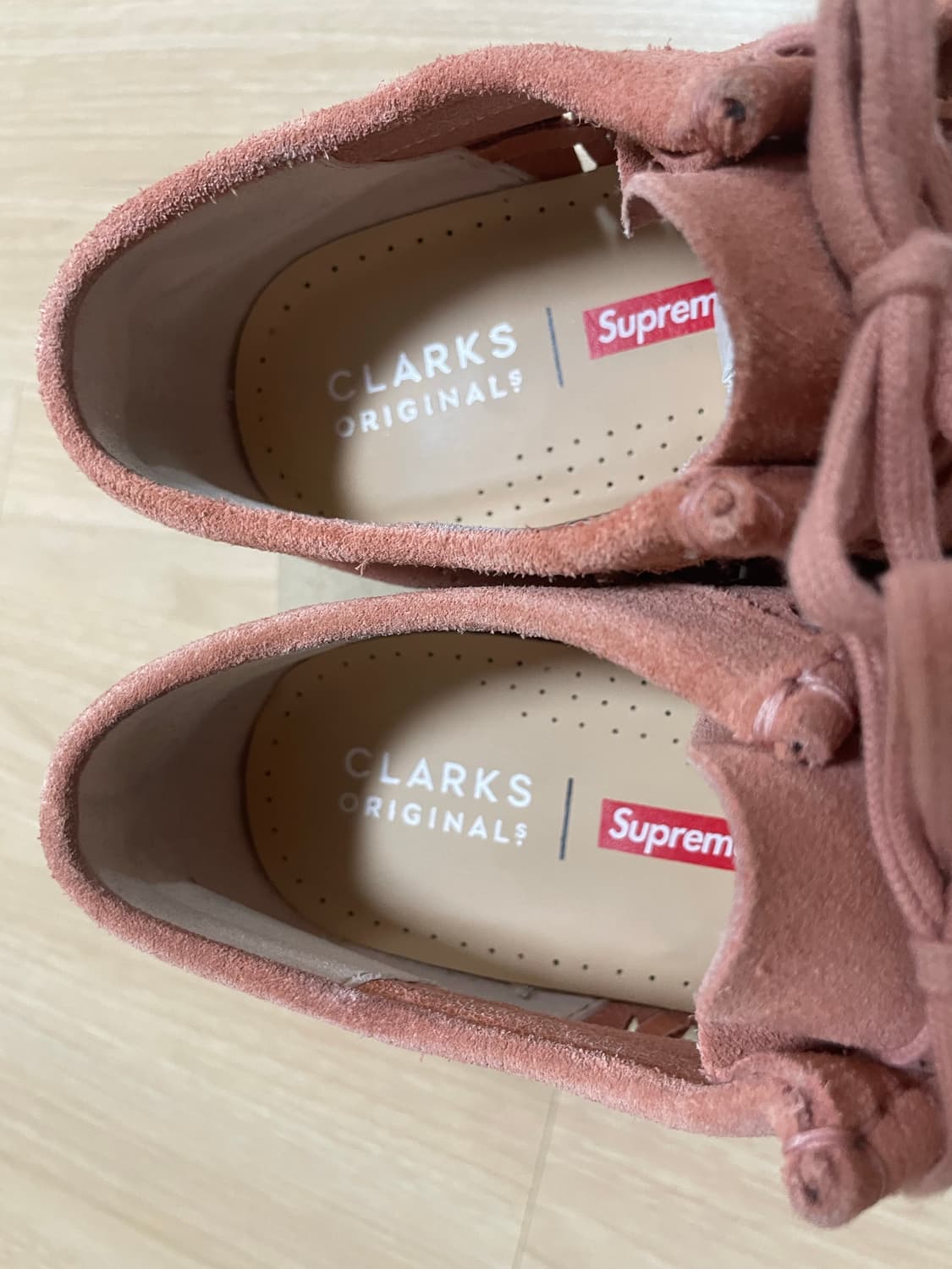 [UK7.5] 슈프림 x 클락스 우븐 왈라비 핑크 상품이미지6