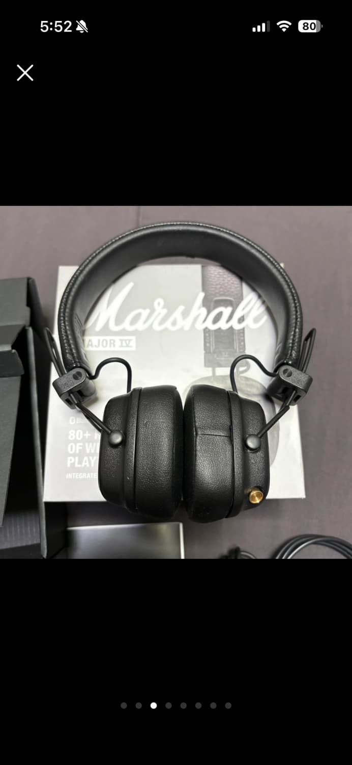 마샬 메이저4 블루투스 헤드폰 풀박스 상품이미지3