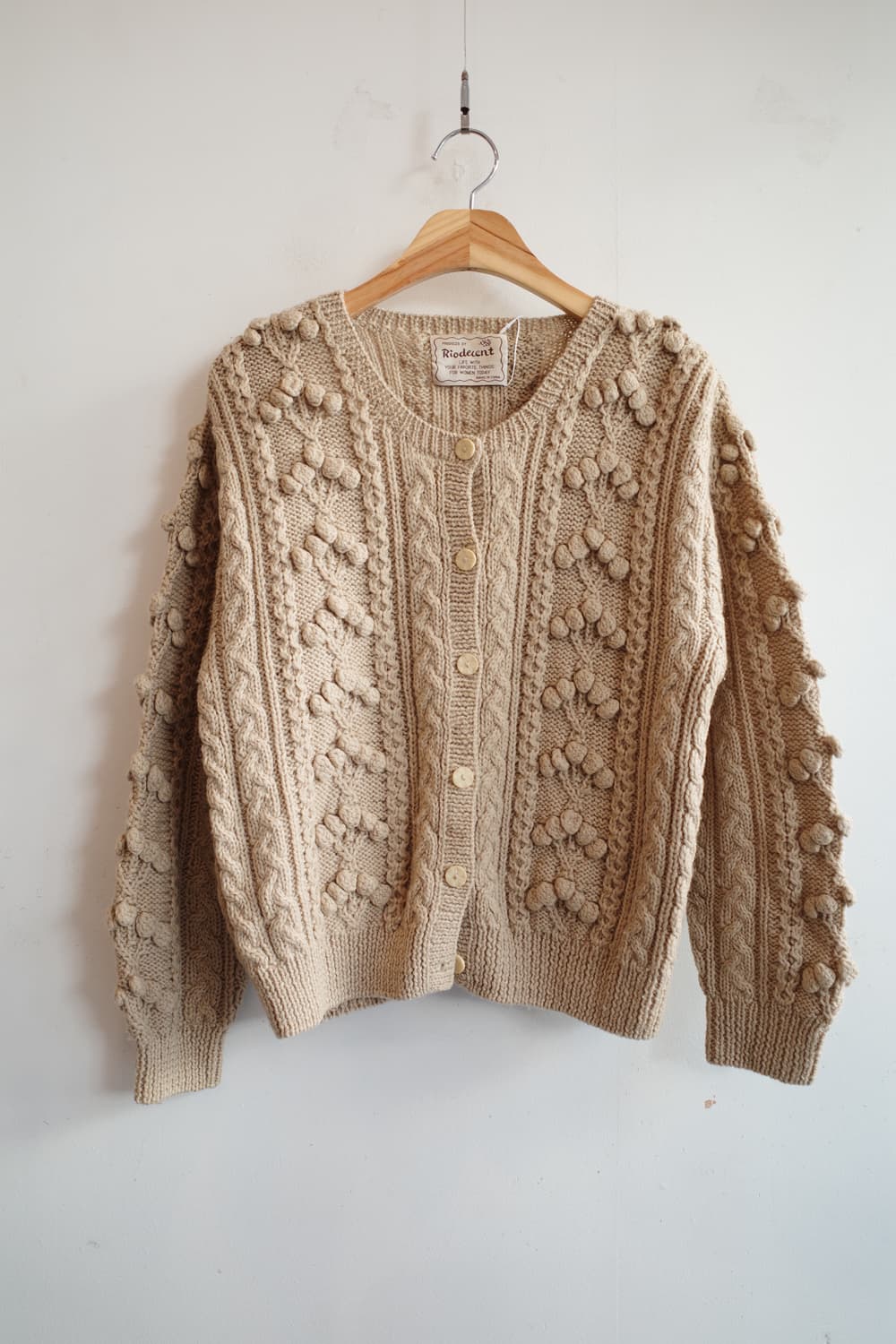 Japan brand 울 케이블 가디건  상품이미지1