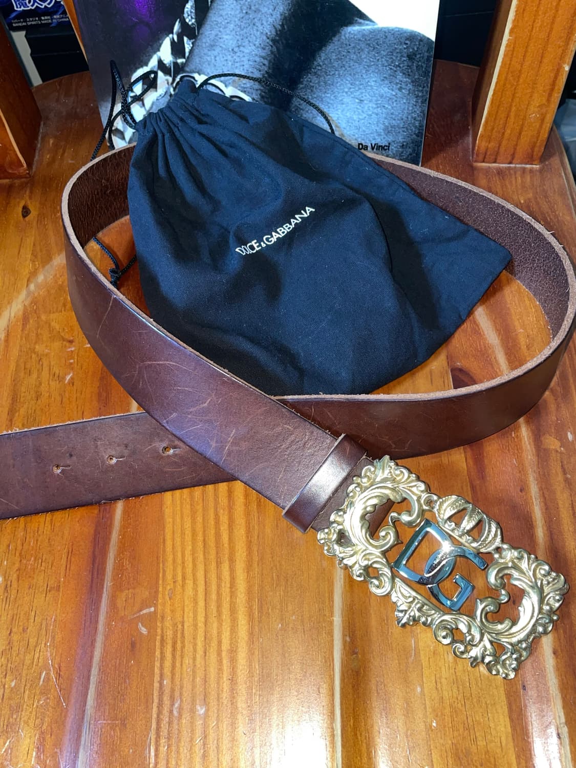 00‘s 돌체앤가바나 프레임 콤비 벨트 상품이미지1