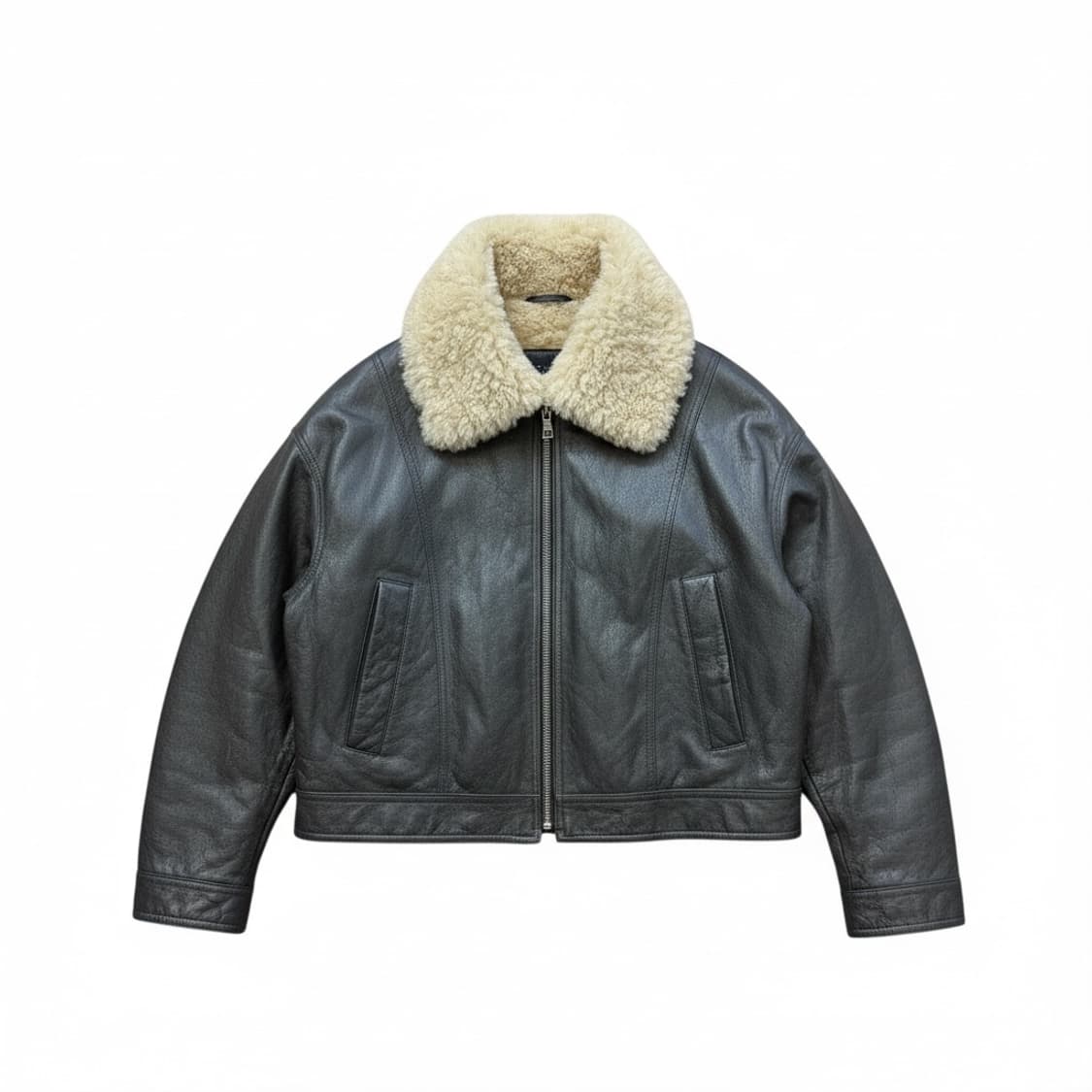 OZOC(오조크) 퍼 카라 무스탕 상품이미지1