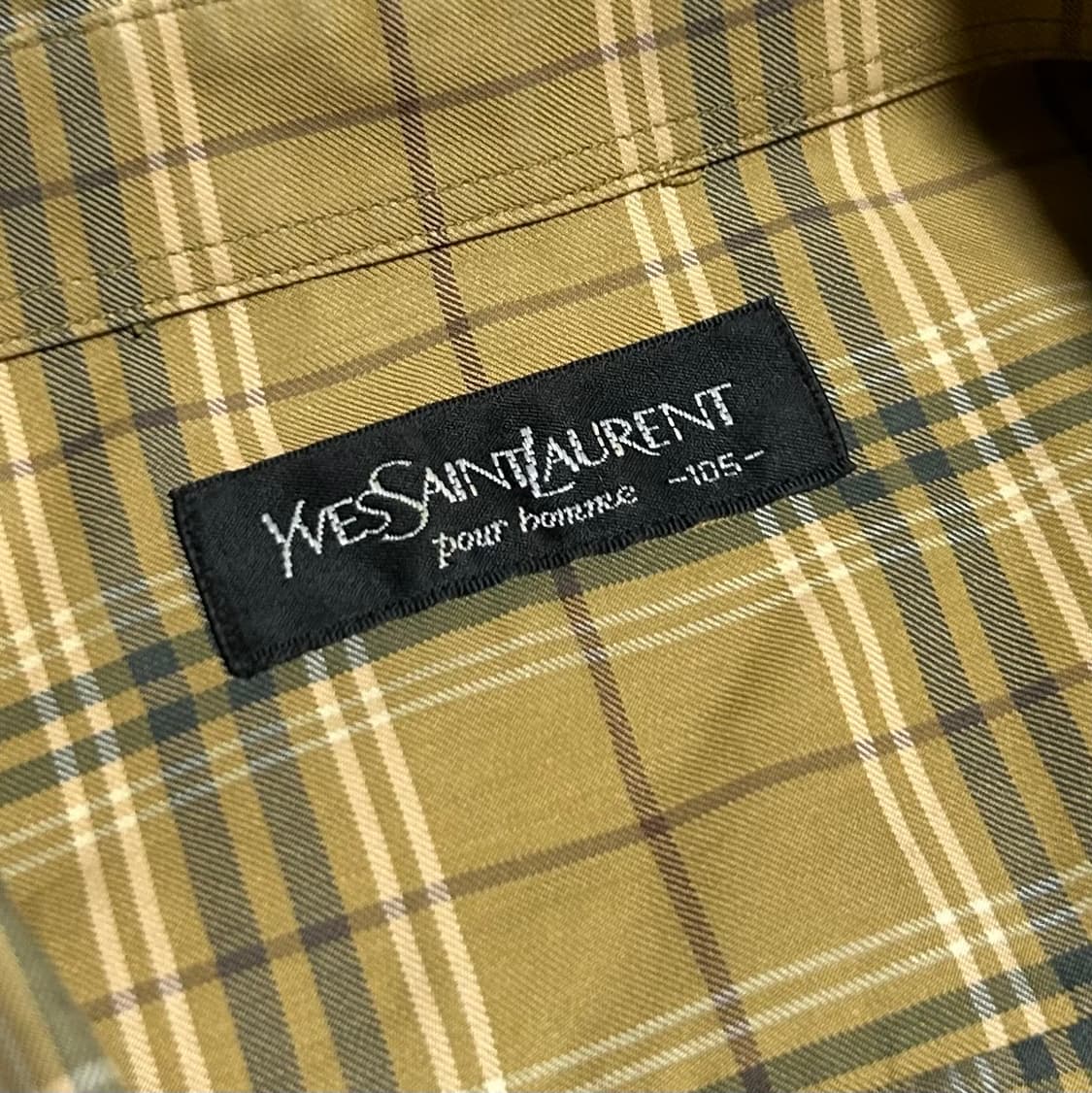 [XL] YSL 입생로랑 빈티지 체크셔츠 상품이미지5