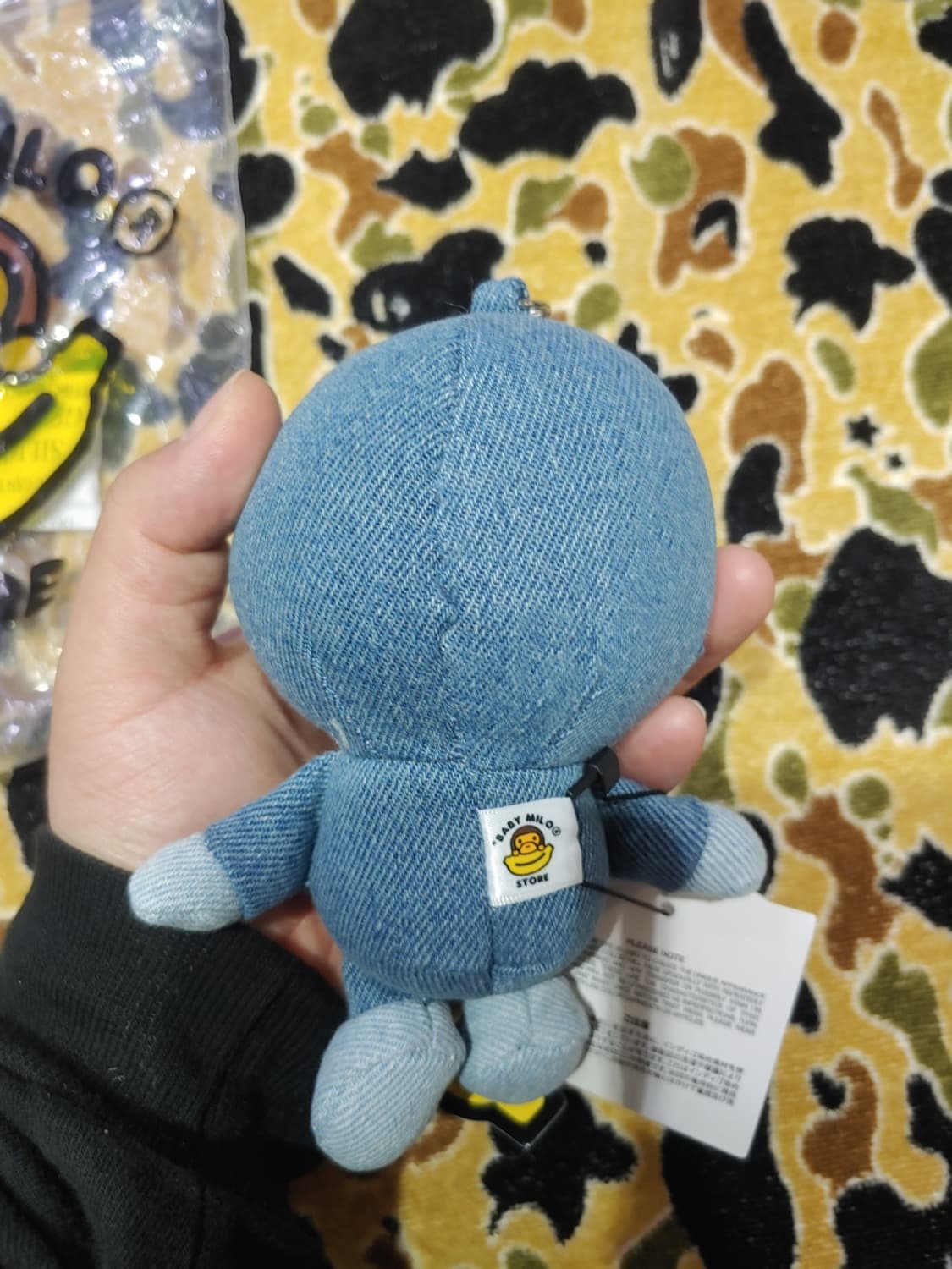 [OS] 베이프 베이비마일로 데님 플러쉬돌 키링 상품이미지7