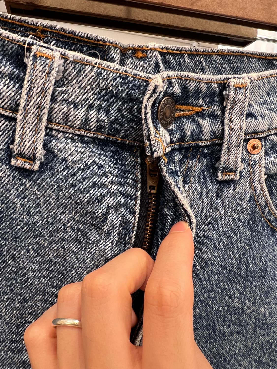 90s Levis 리바이스 550 컷오프 데님 쇼츠 팬츠 (USA) 상품이미지3