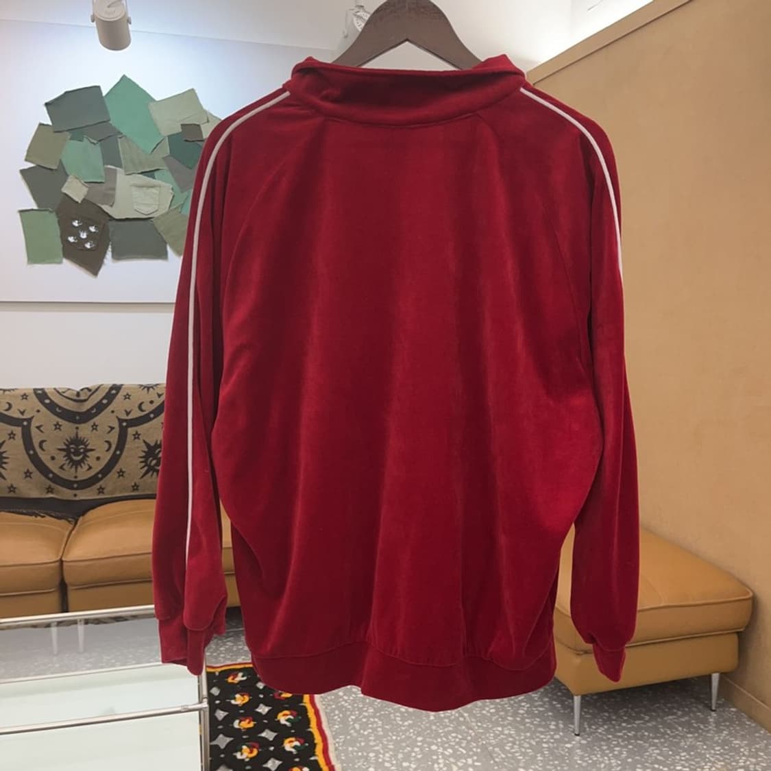 FCMM 레트로 90's 슬리브라인 오버핏 벨벳 집업 M C07465 상품이미지4