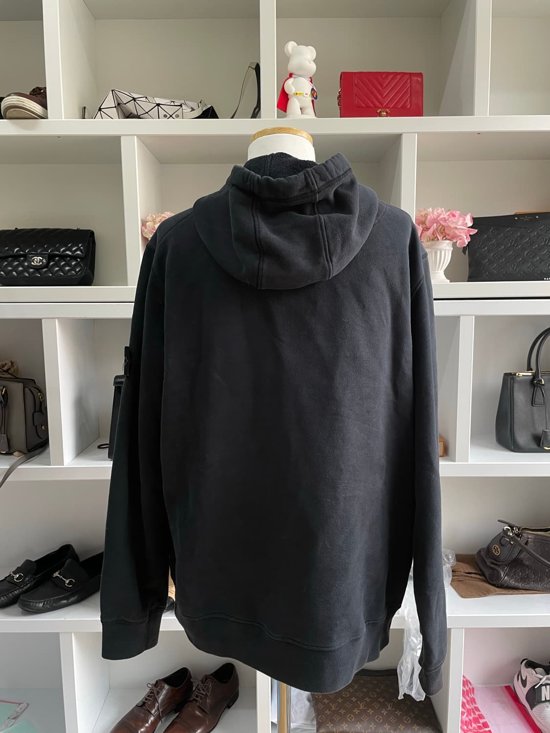 [새상품급,3XL] 스톤아일랜드 블랙 후드집업 상품이미지2