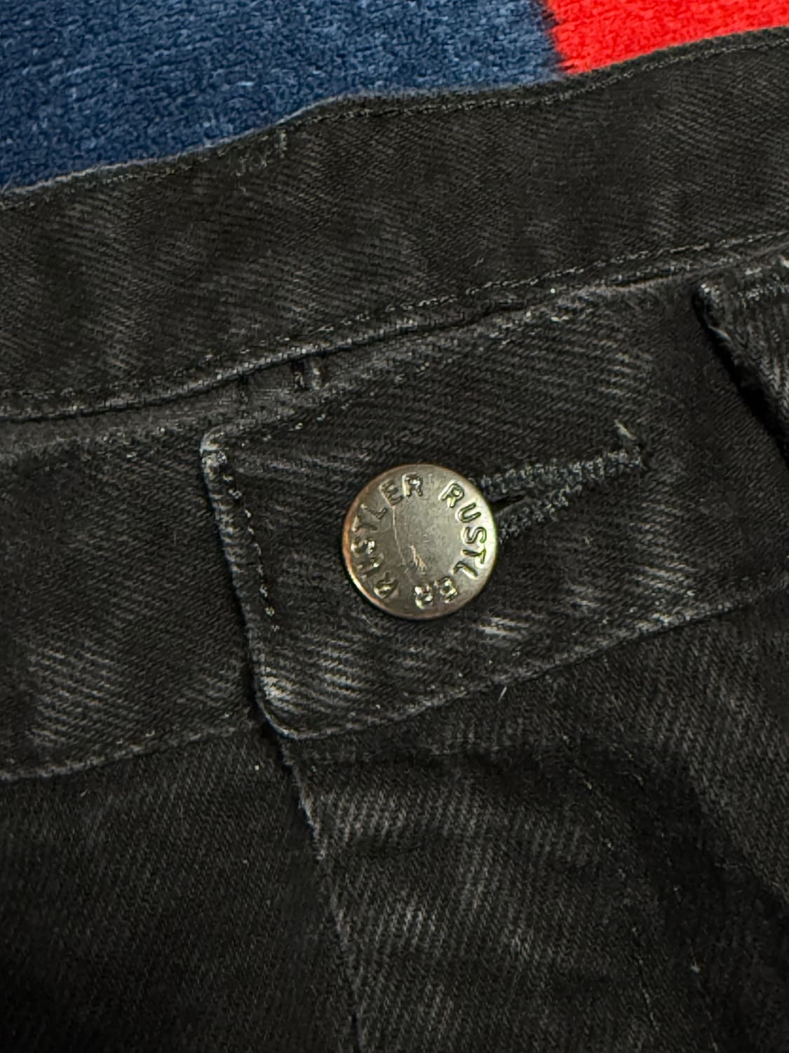 랭글러 서브브랜드 러슬러블랙진Rustler black jeans흑청데님 상품이미지6