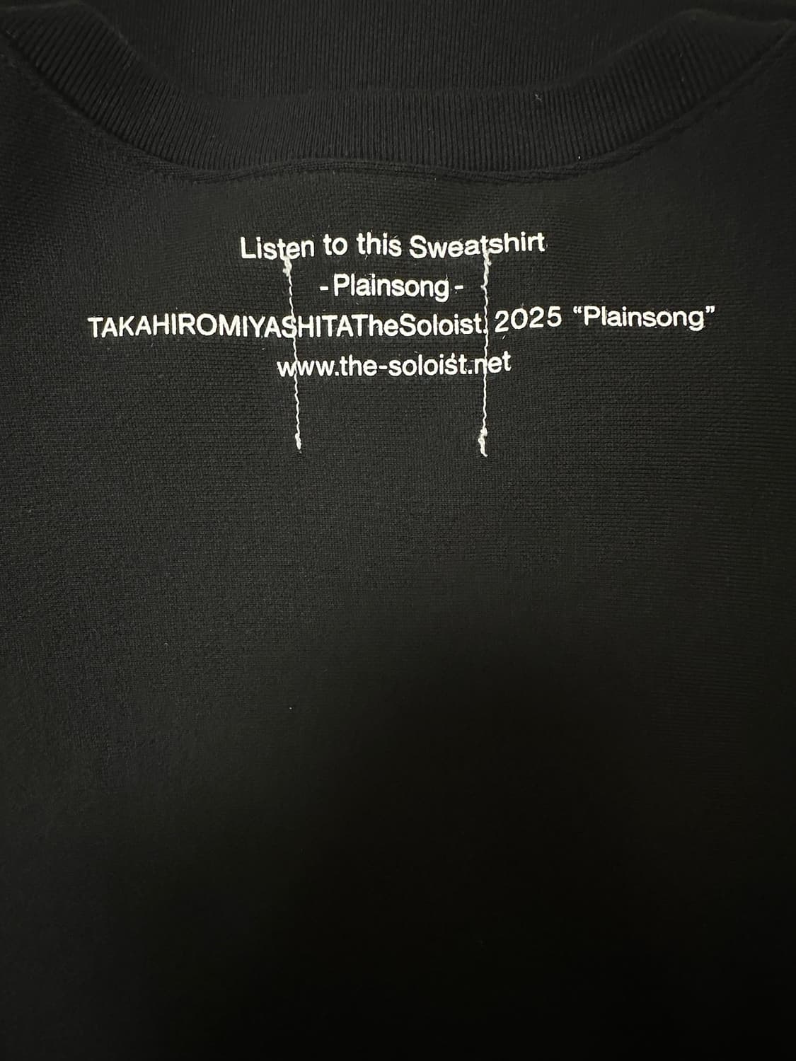 46 솔로이스트 플레인송 맨투맨 상품이미지2