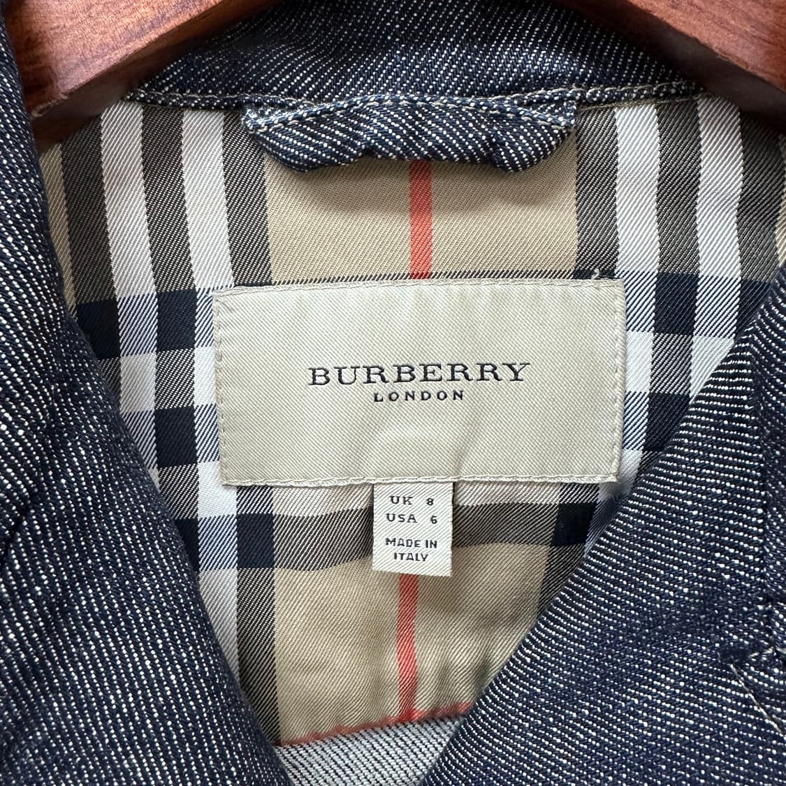 버버리 BURBERRY 여성 스판 데님 숏자켓 S사이즈 상품이미지4