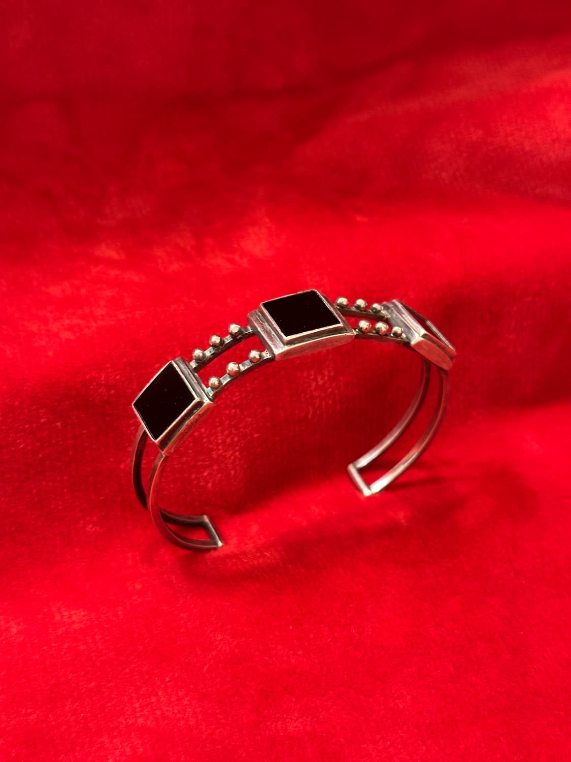 Vintage onyx 925silver bangle   상품이미지3