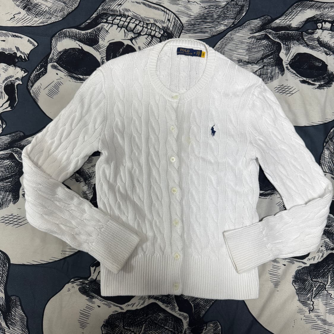 qr신형 폴로랄프로렌 케이블가디건 여성 M사이즈 상품이미지3