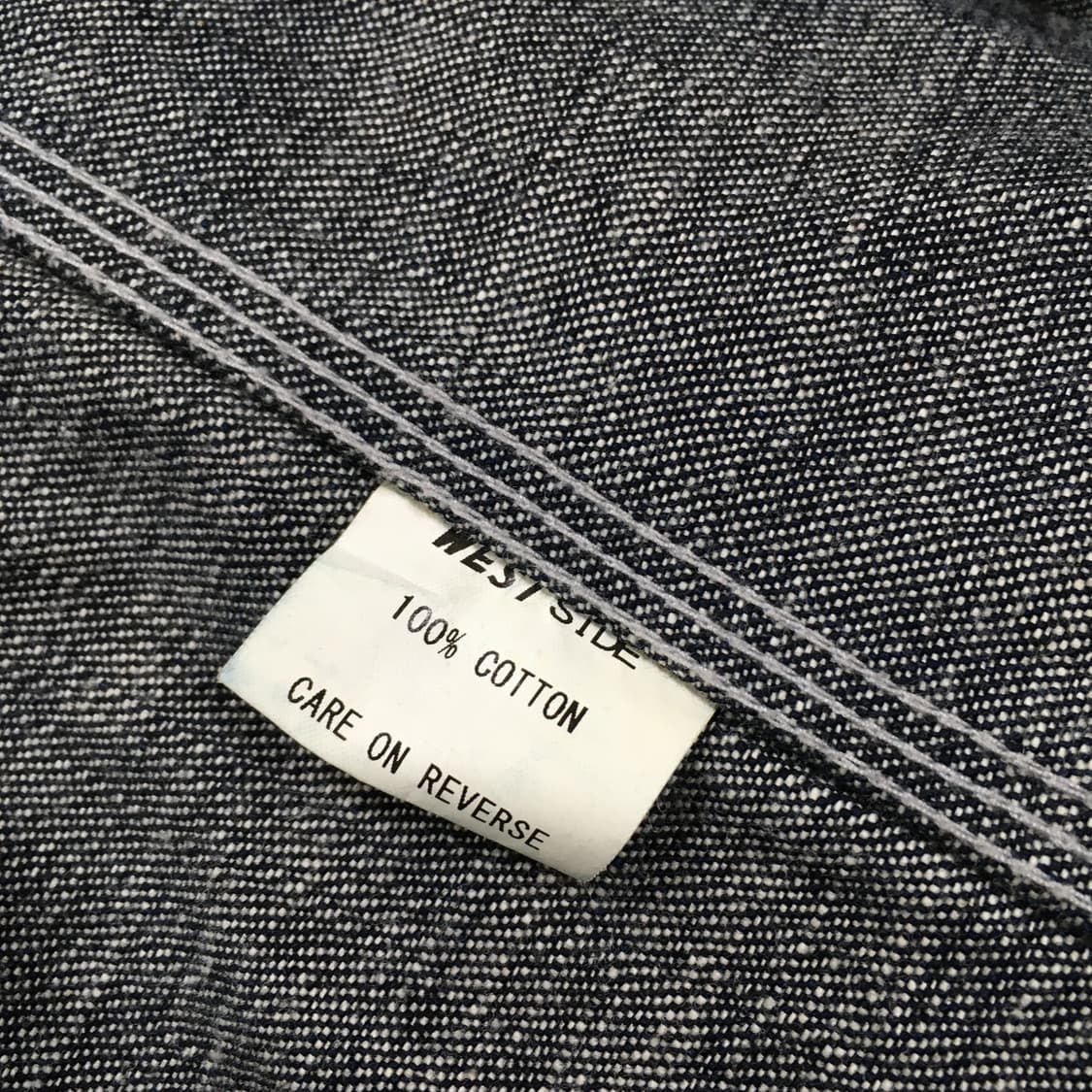 투티/0332 WEST SIDE 데님 흑청 자켓 생지 아우터 상의 상품이미지9