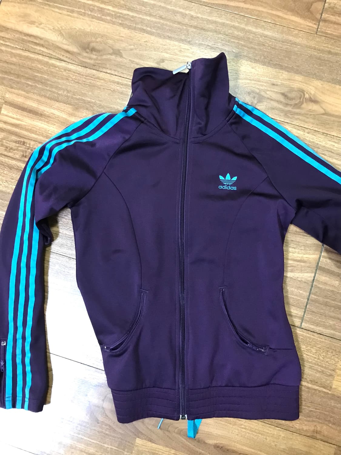 아디다스 빈티지 백로고 리본 져지 퍼플 상품이미지2