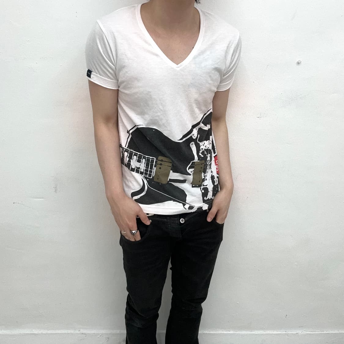 Guitar printing short sleeve 상품이미지2
