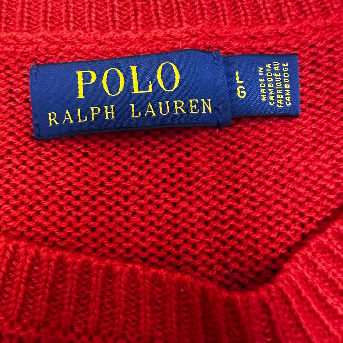 POLO 폴로 랄프로렌 여성 꽈배기 케이블 니트 L 상품이미지3