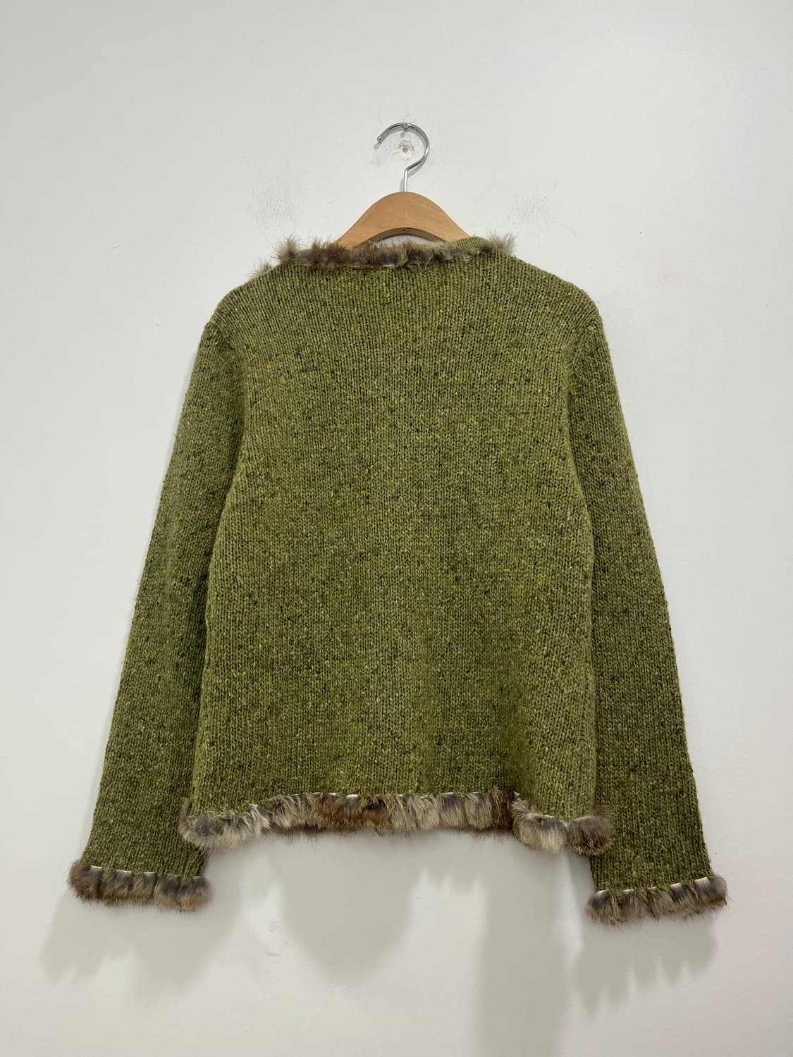 일본 빈티지 모리걸 스티치 퍼 니트 가디건 상품이미지7