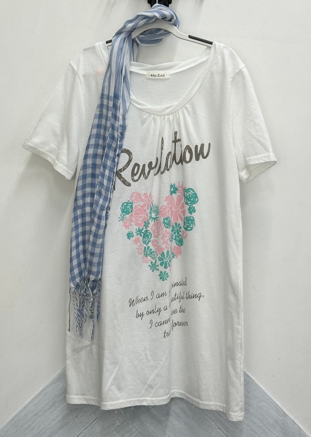 🫧하구미의 머플러 모리걸 코디세트🫧 스즈코 레이어드 후드집업 그런지 상품이미지4