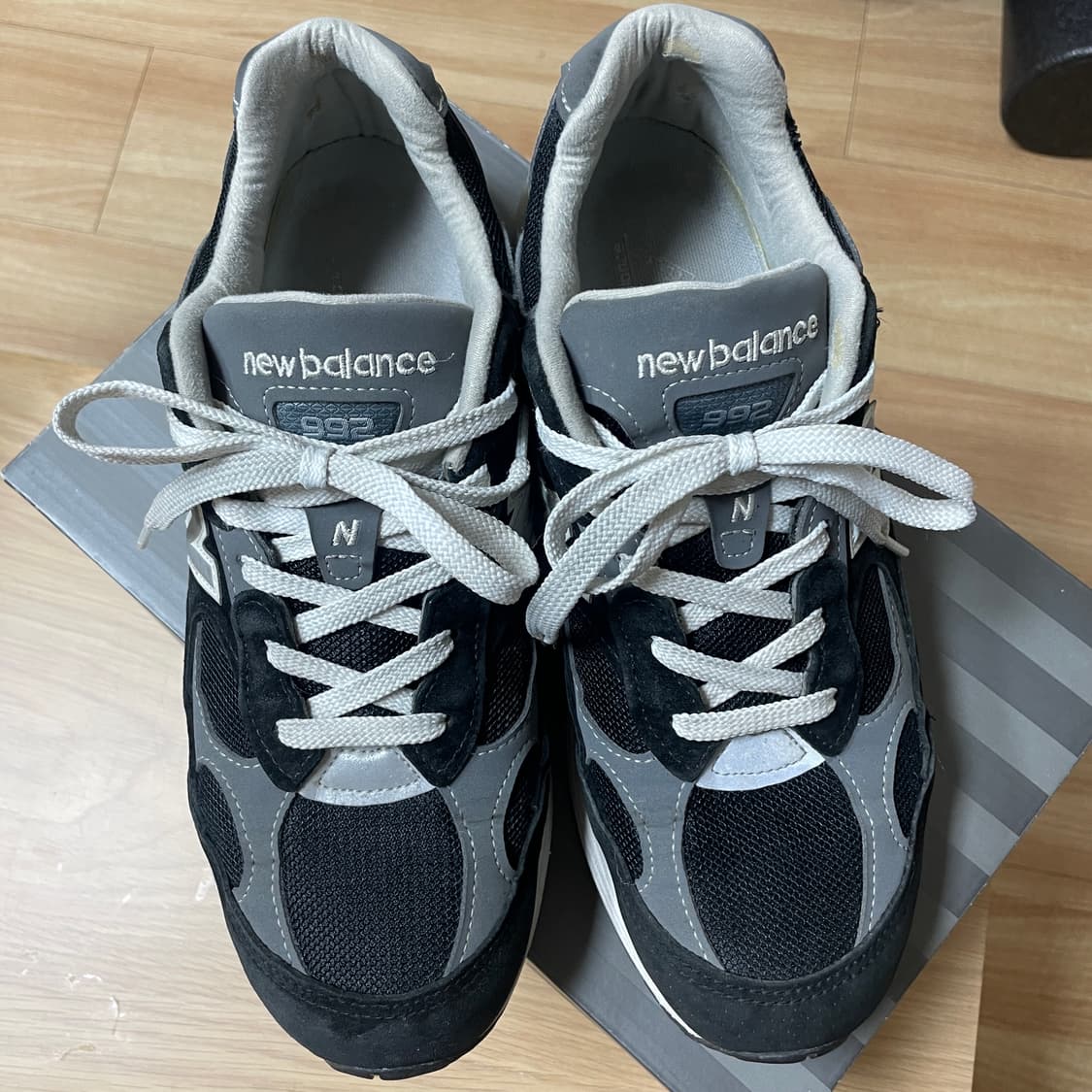 뉴발란스992 메이드인 USA 블랙 D스탠다드(M992EB)/270 상품이미지1