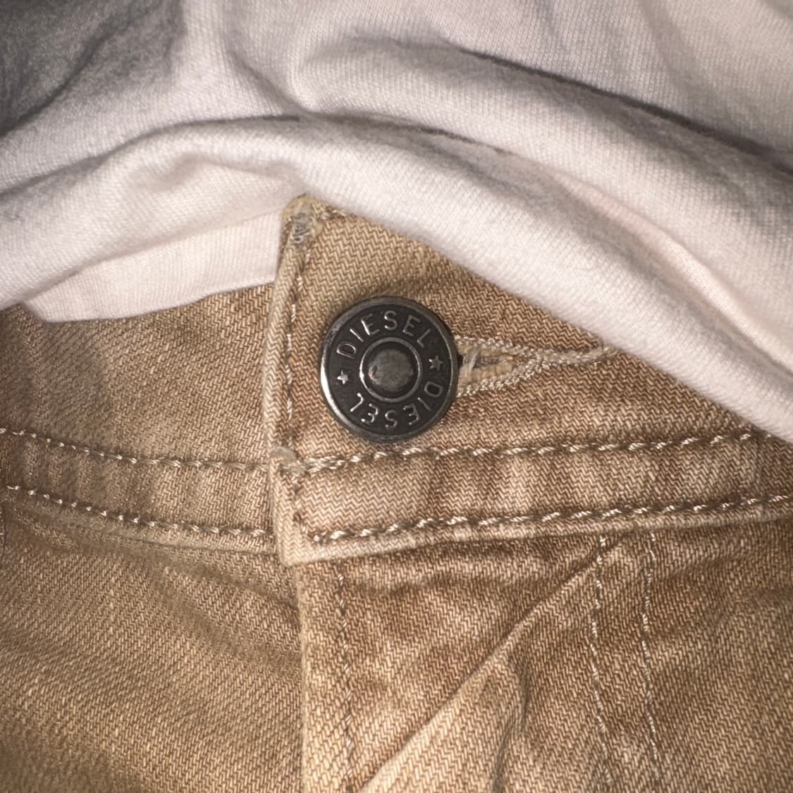 디젤 베이지 브라운 아이보리 데님 팬츠 상품이미지5