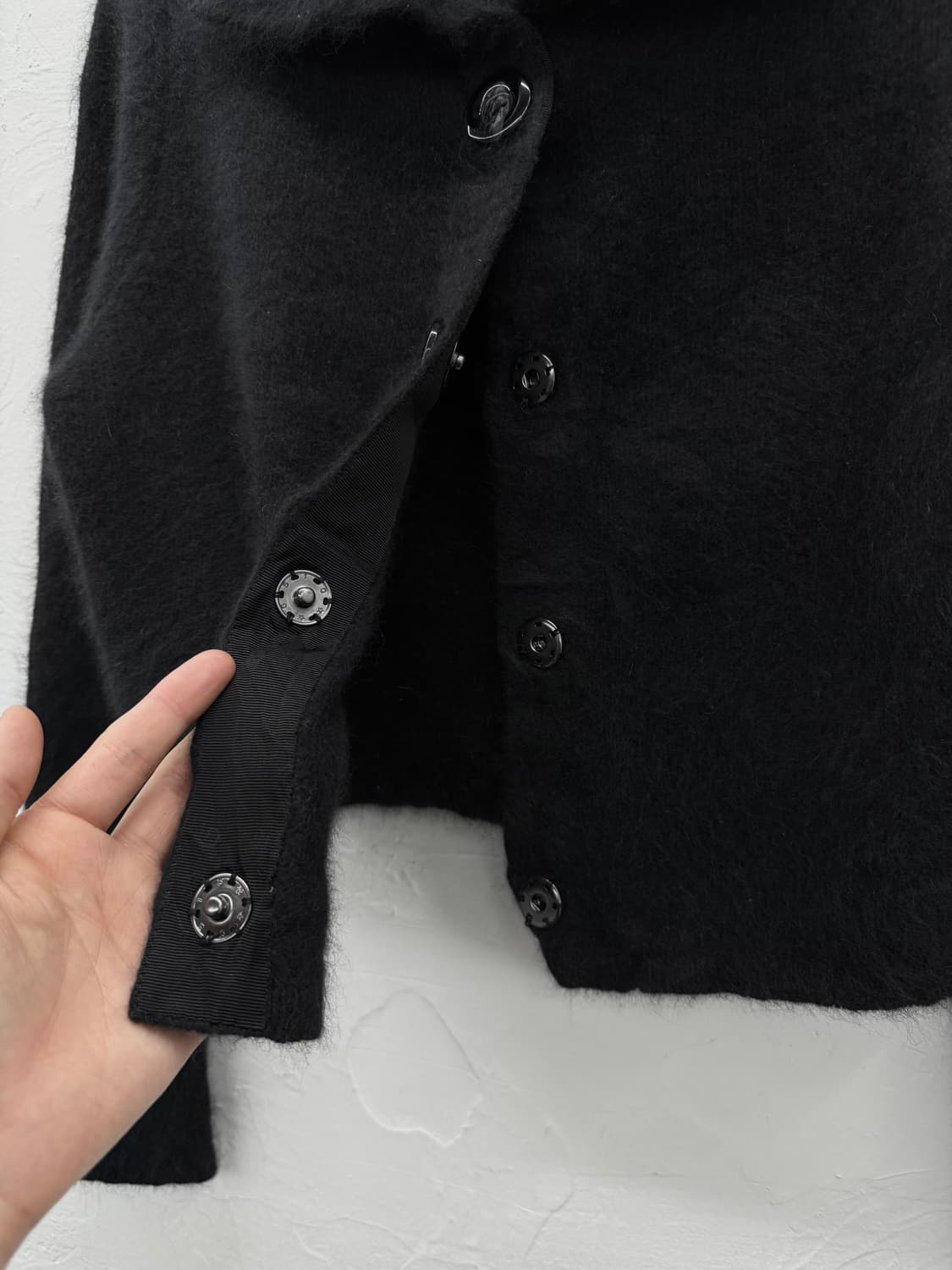 trois bonheurs 페렛 헤어 크롭 자켓 상품이미지3