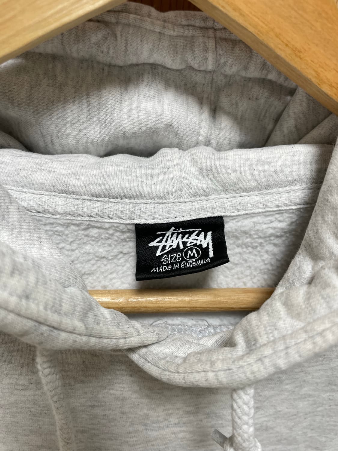 스투시 후드 멜란지그레이 m 상품이미지4